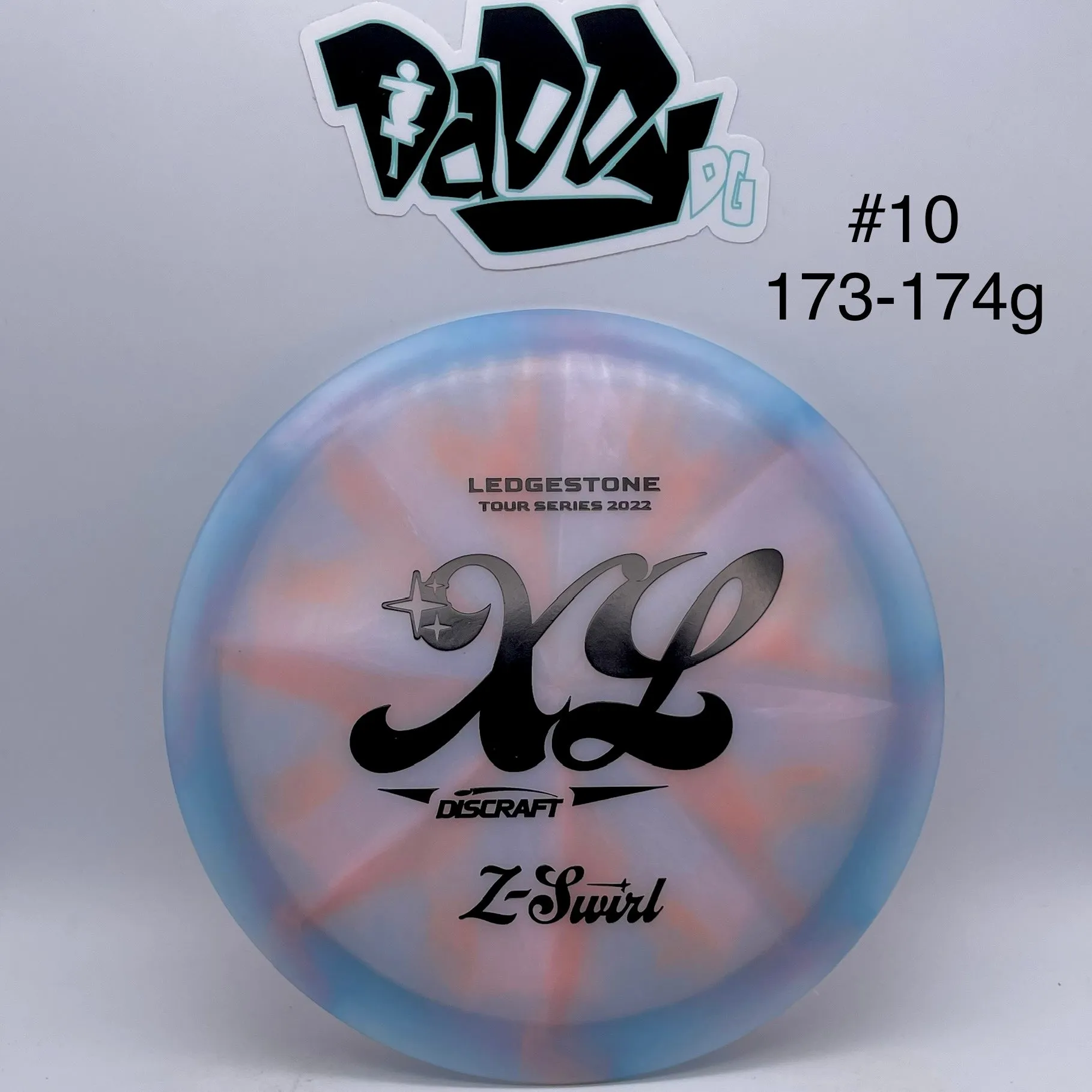 Discraft Z Swirl XL Ultra Long Control Driver with 2022 Ledgestone Stamp