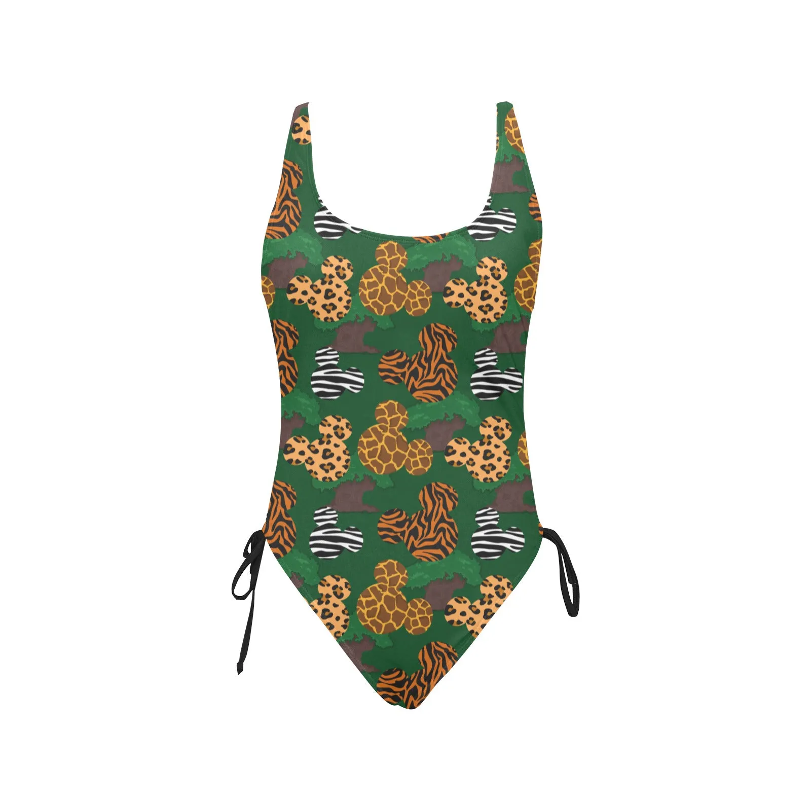 Disney Animal Prints Drawstring Side Women's One-Piece Swimsuit