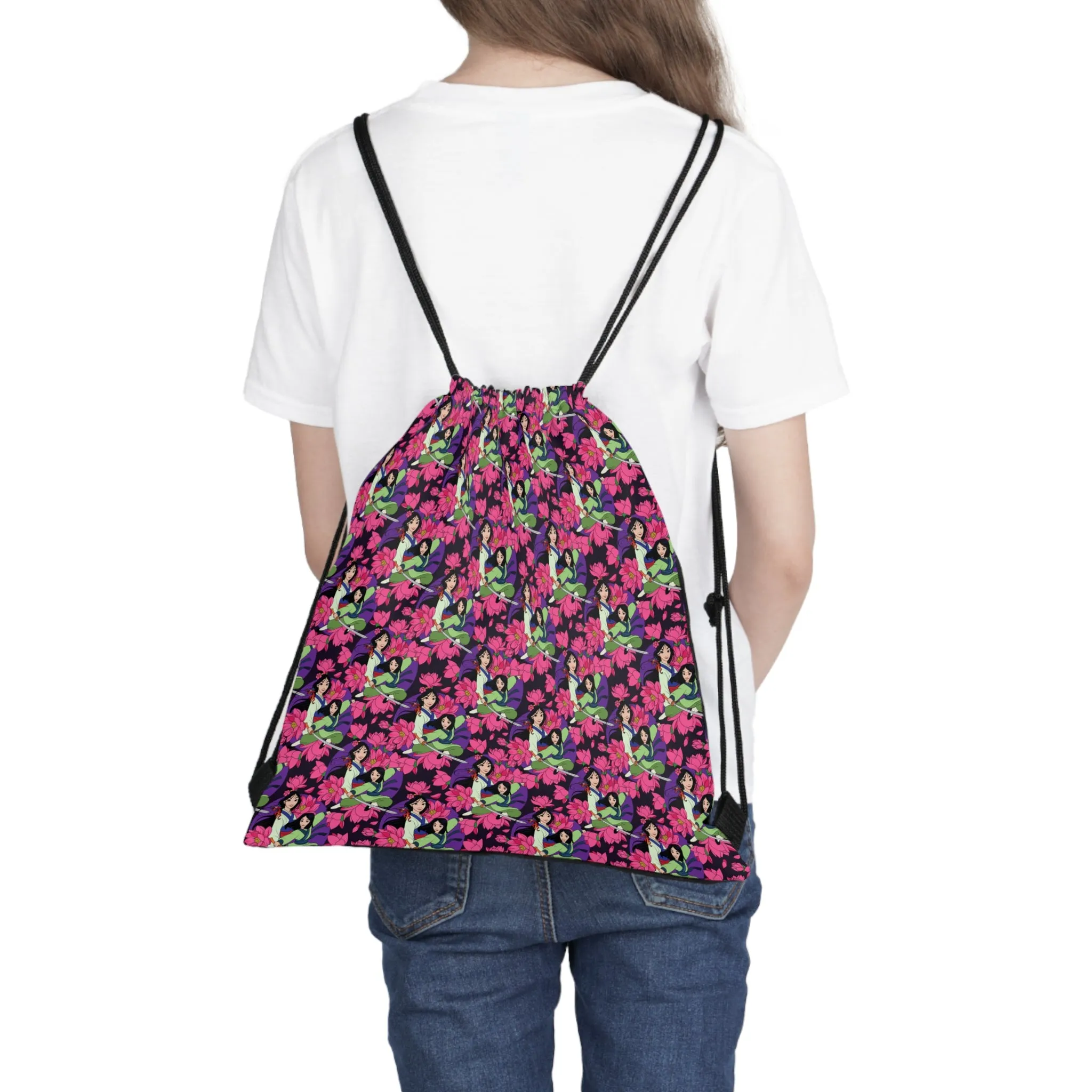 Disney Mulan Blooming Flowers Drawstring Bag