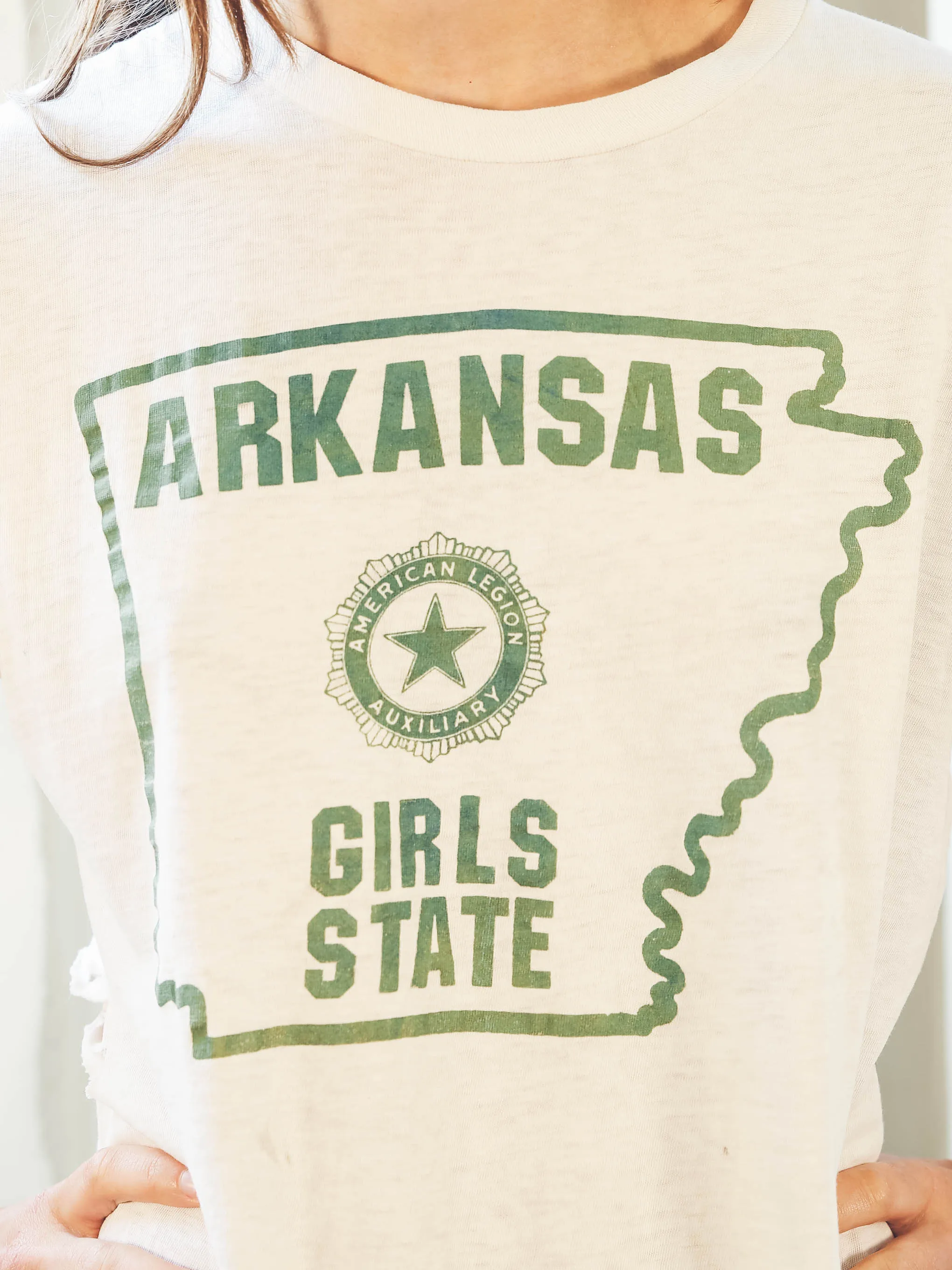 Distressed Arkansas Tee