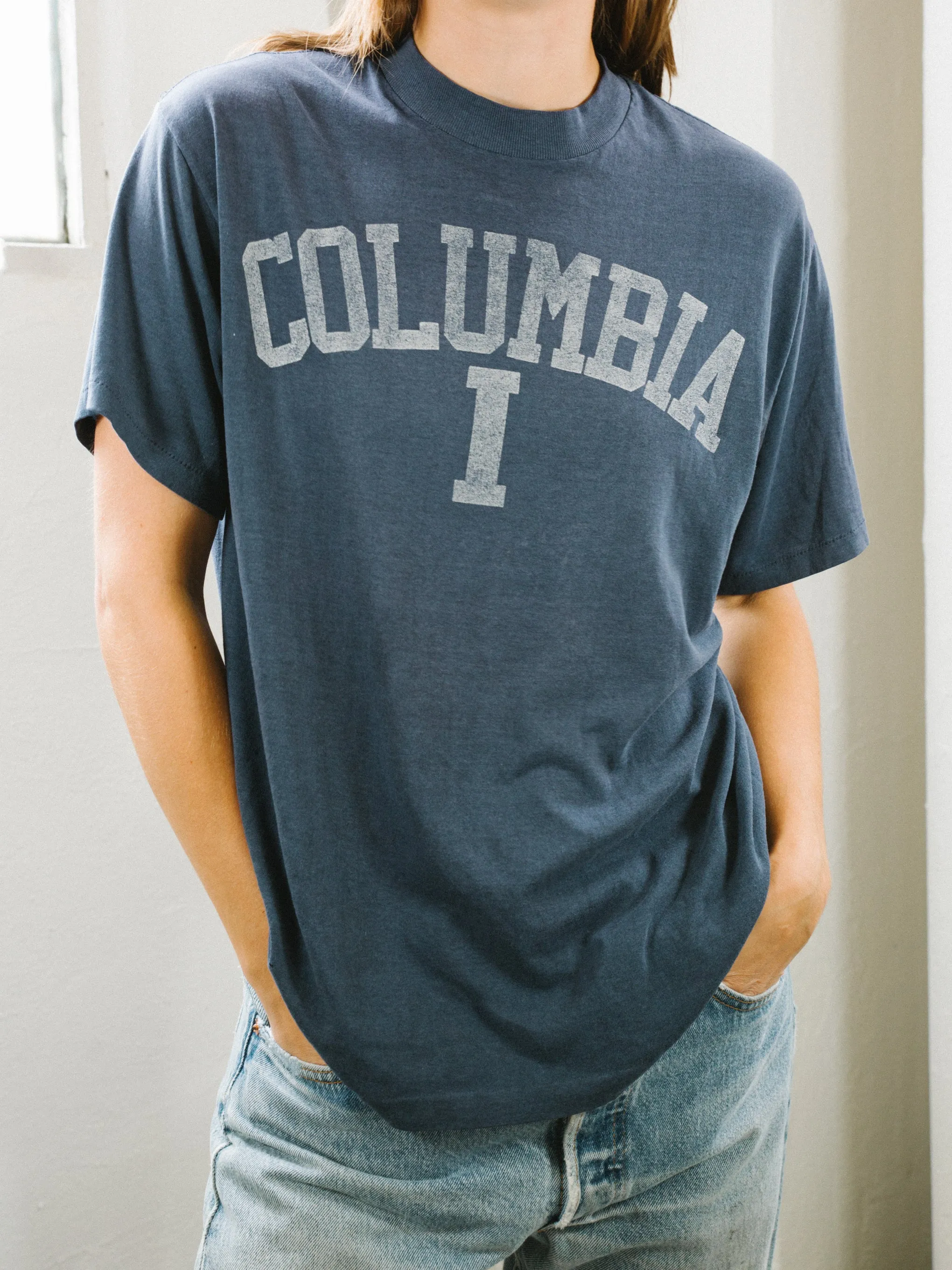 Distressed Columbia University Tee