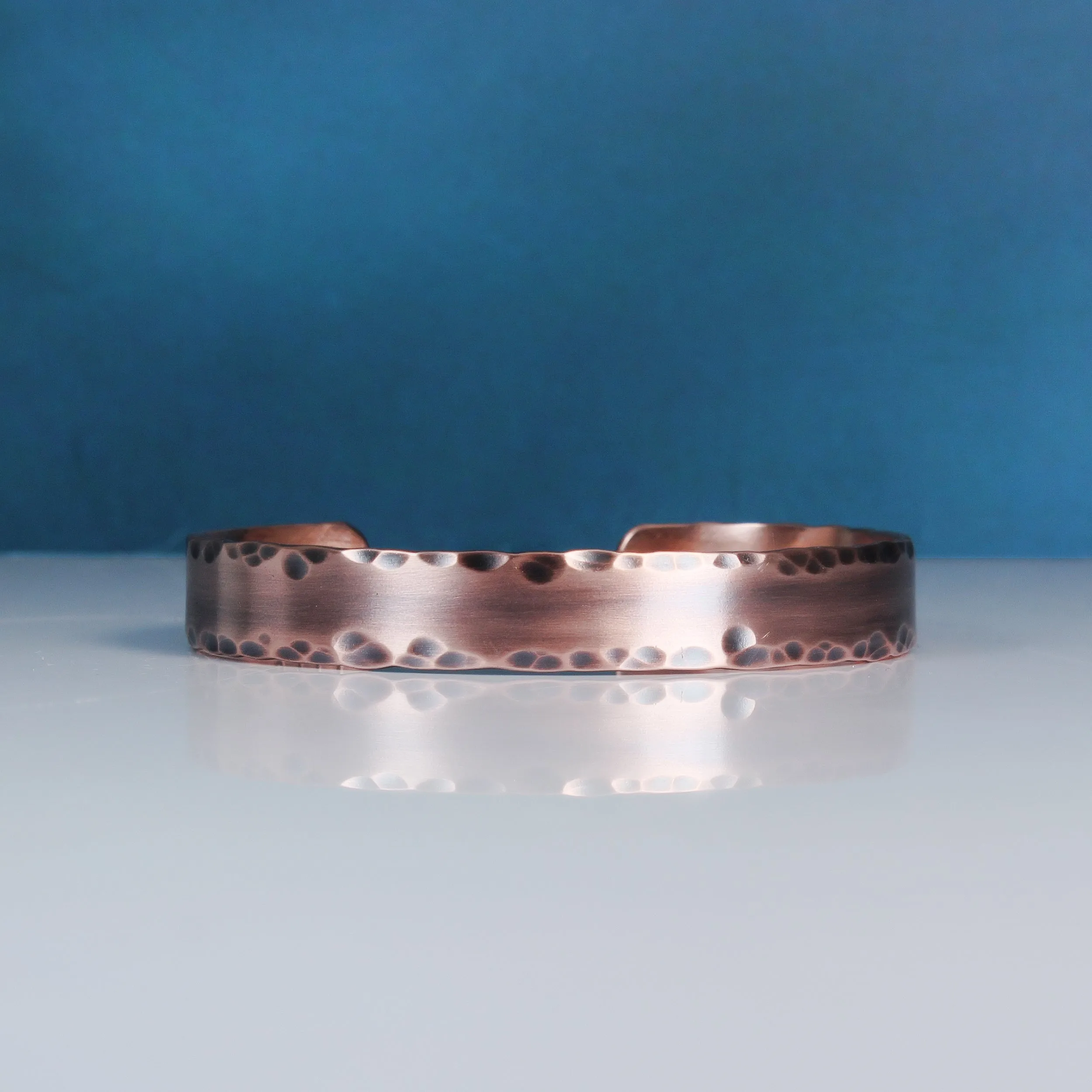 Distressed Copper Cuff 3/8