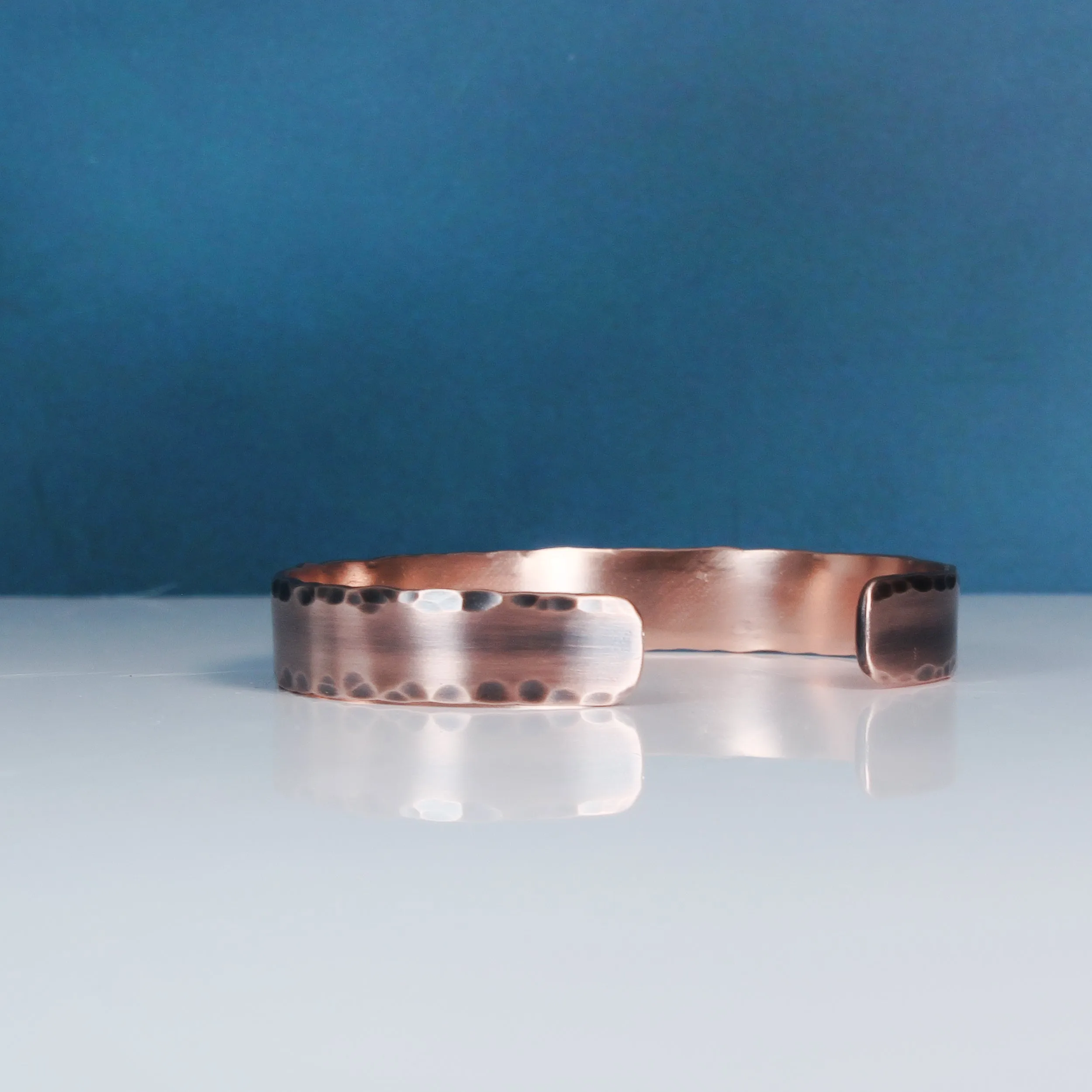 Distressed Copper Cuff 3/8