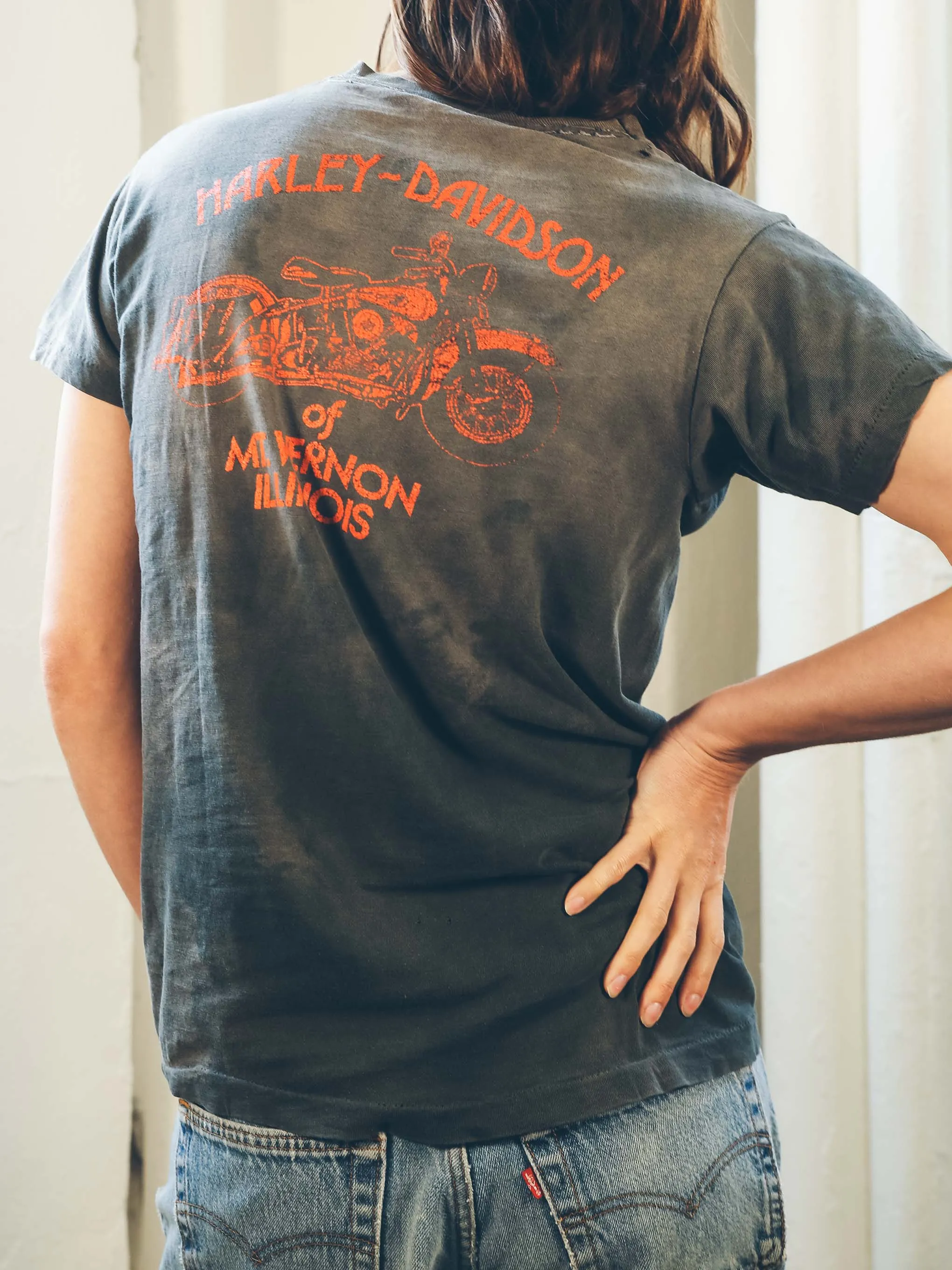 Distressed Harley Davidson Tee