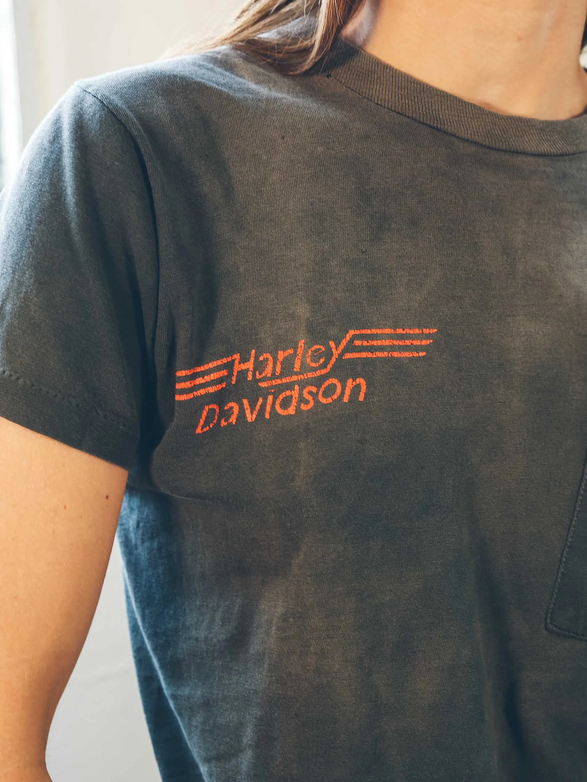 Distressed Harley Davidson Tee