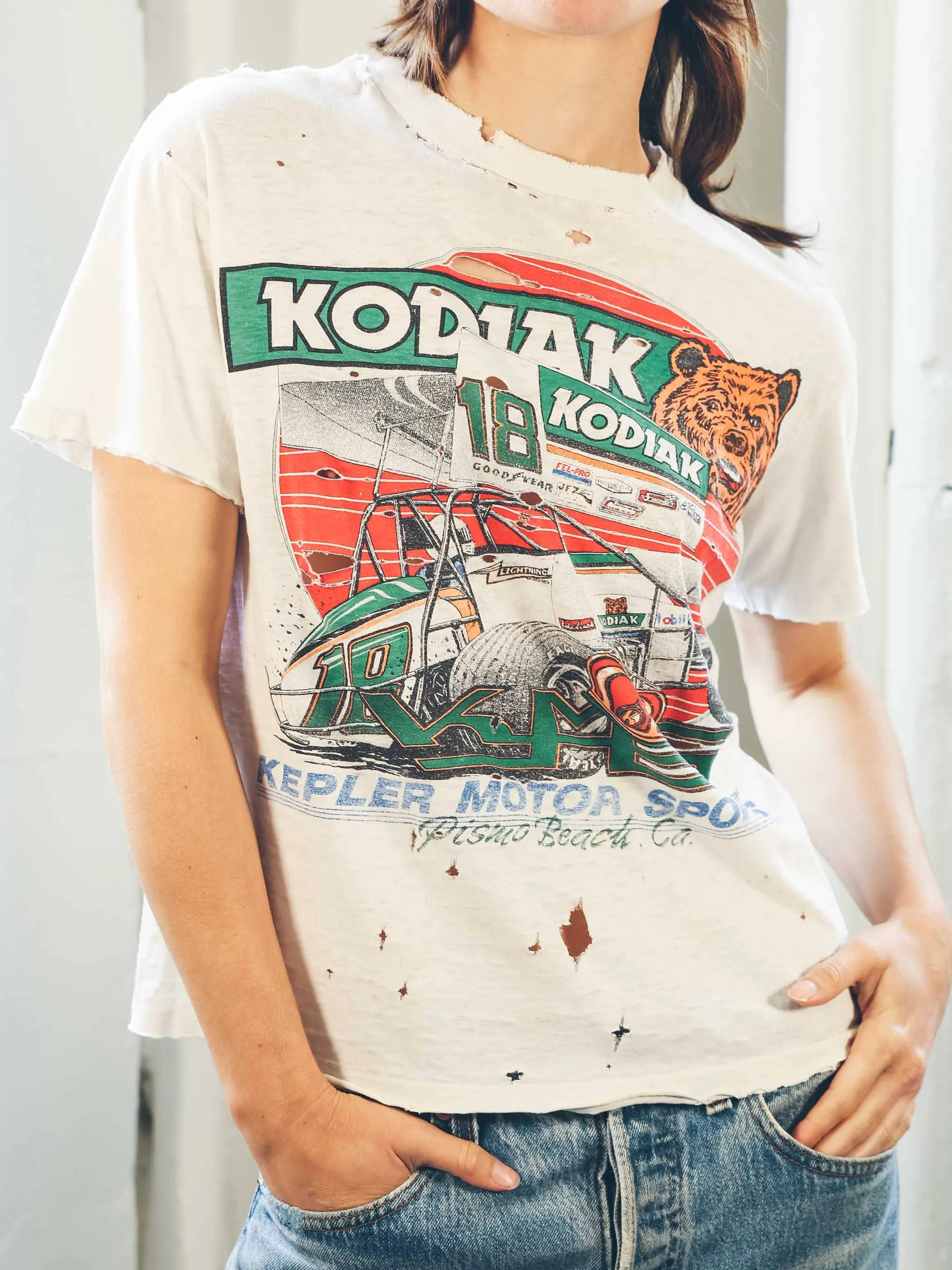 Distressed Kodiak Motor Sports Tee