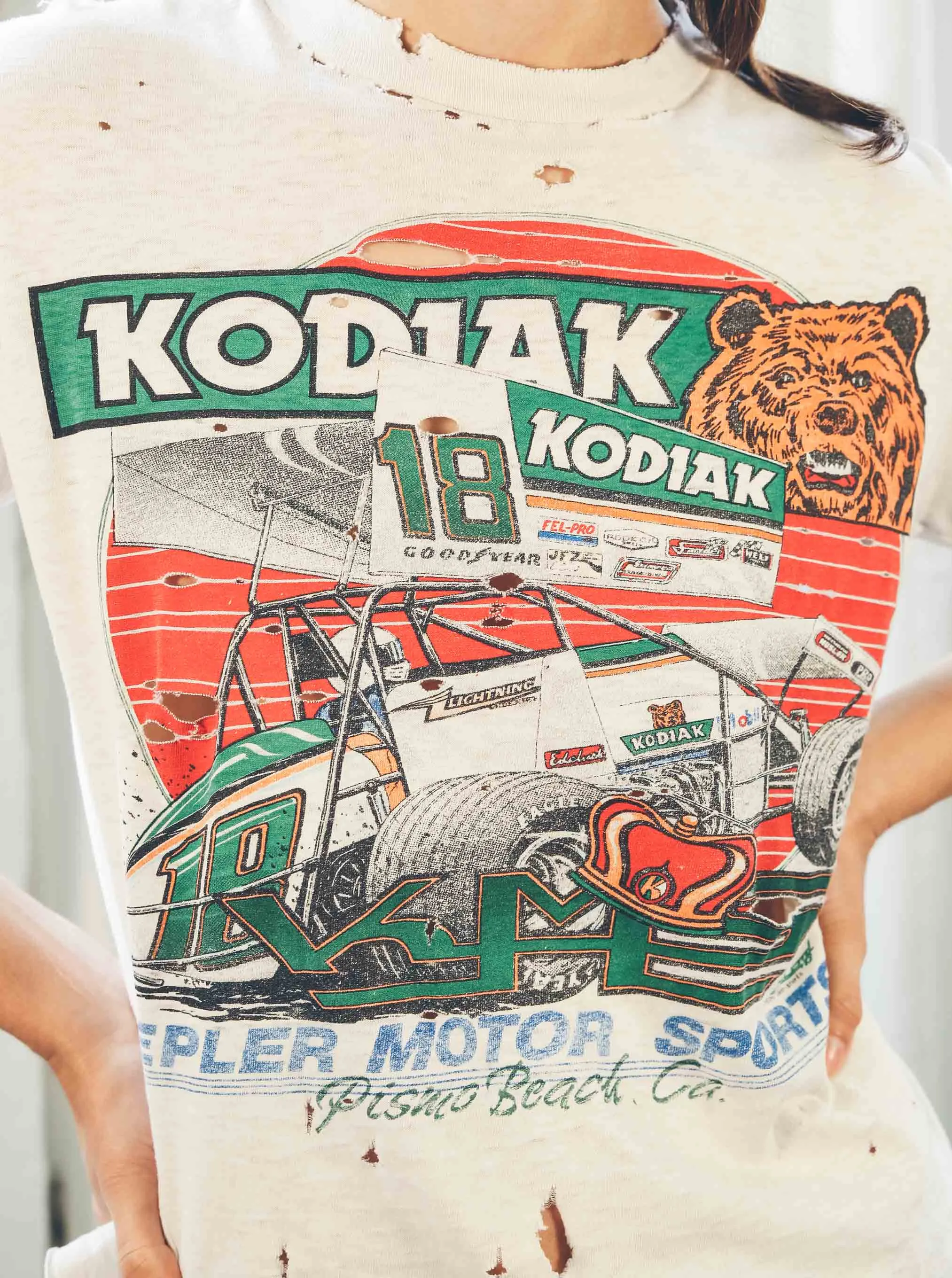 Distressed Kodiak Motor Sports Tee