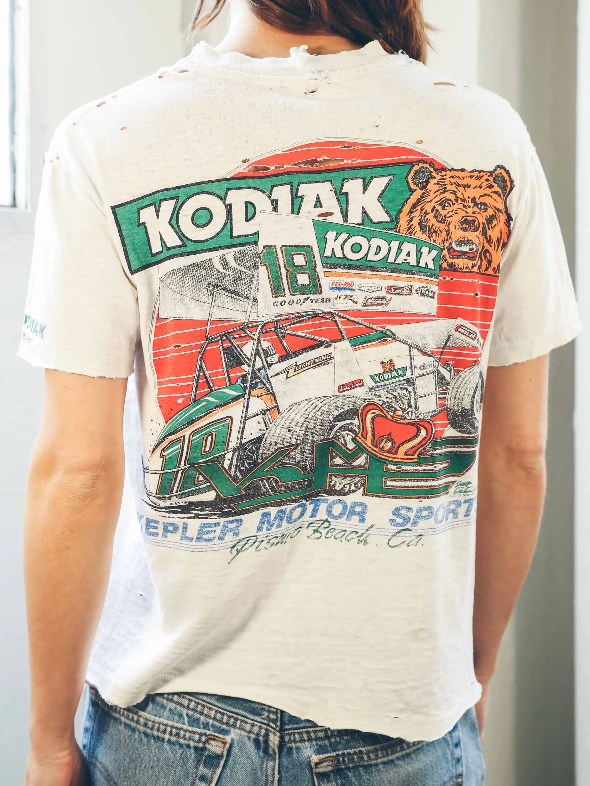 Distressed Kodiak Motor Sports Tee