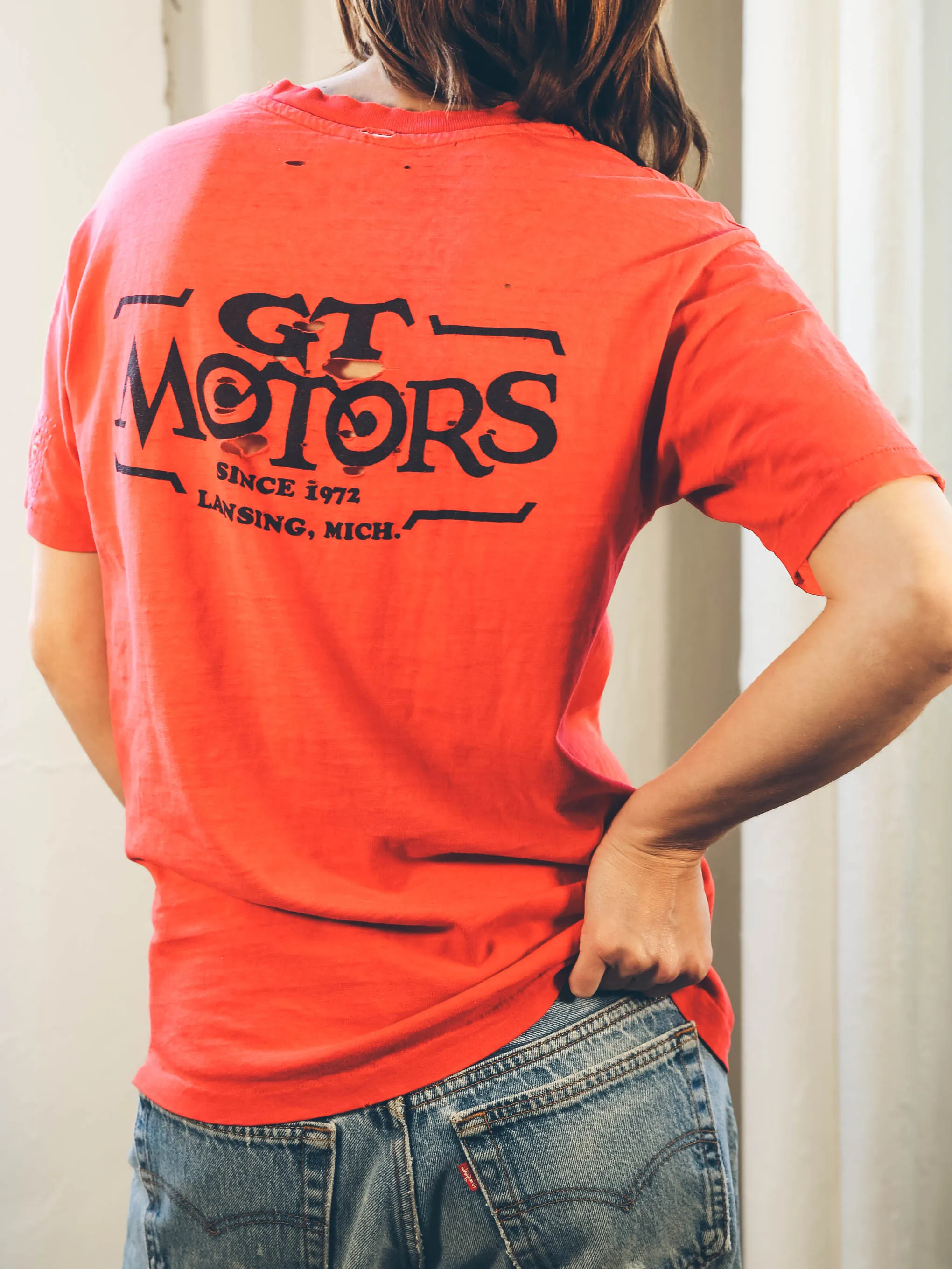 Distressed Moto Guzzi Tee