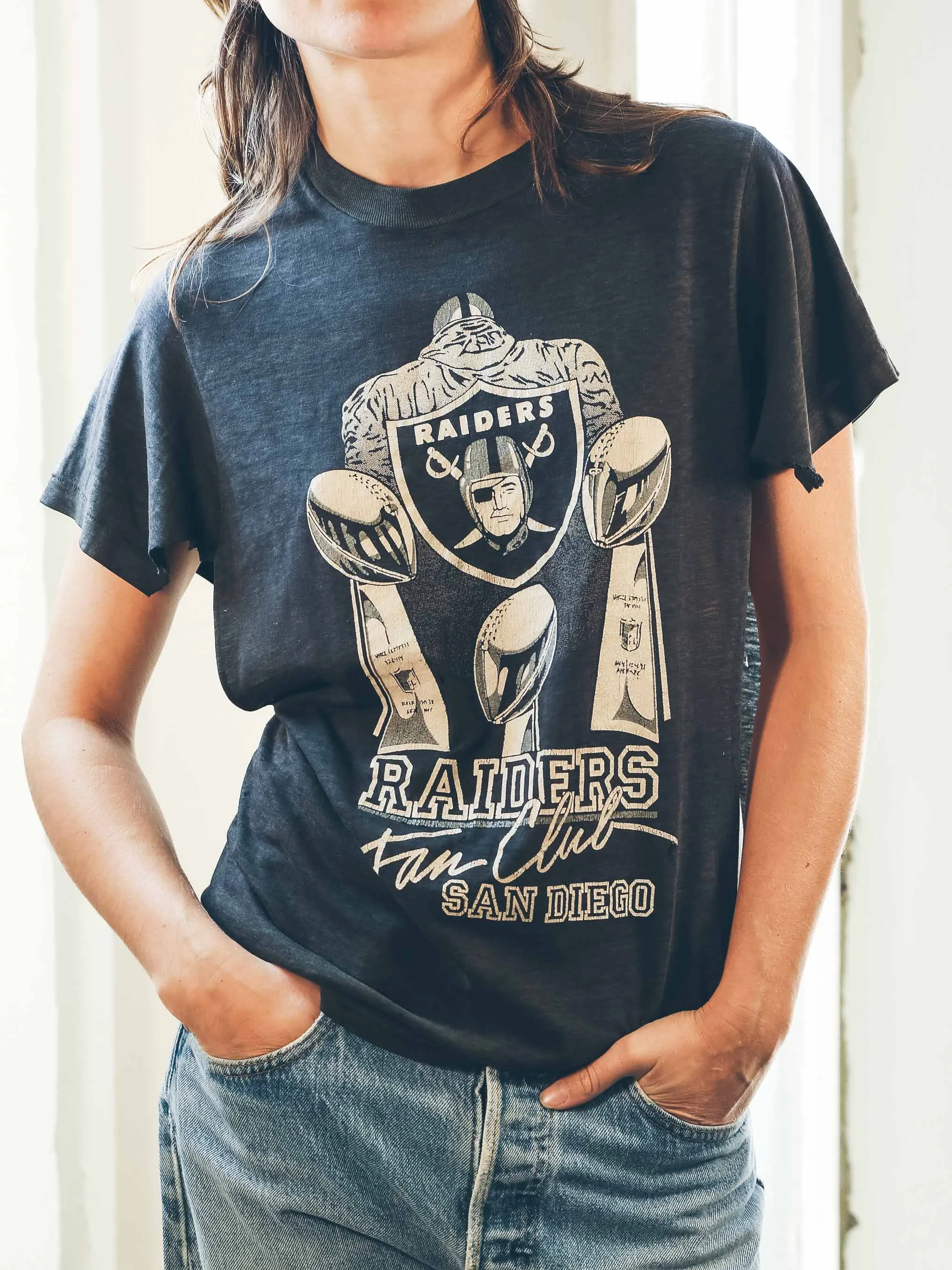 Distressed Raiders Fan Club Tee