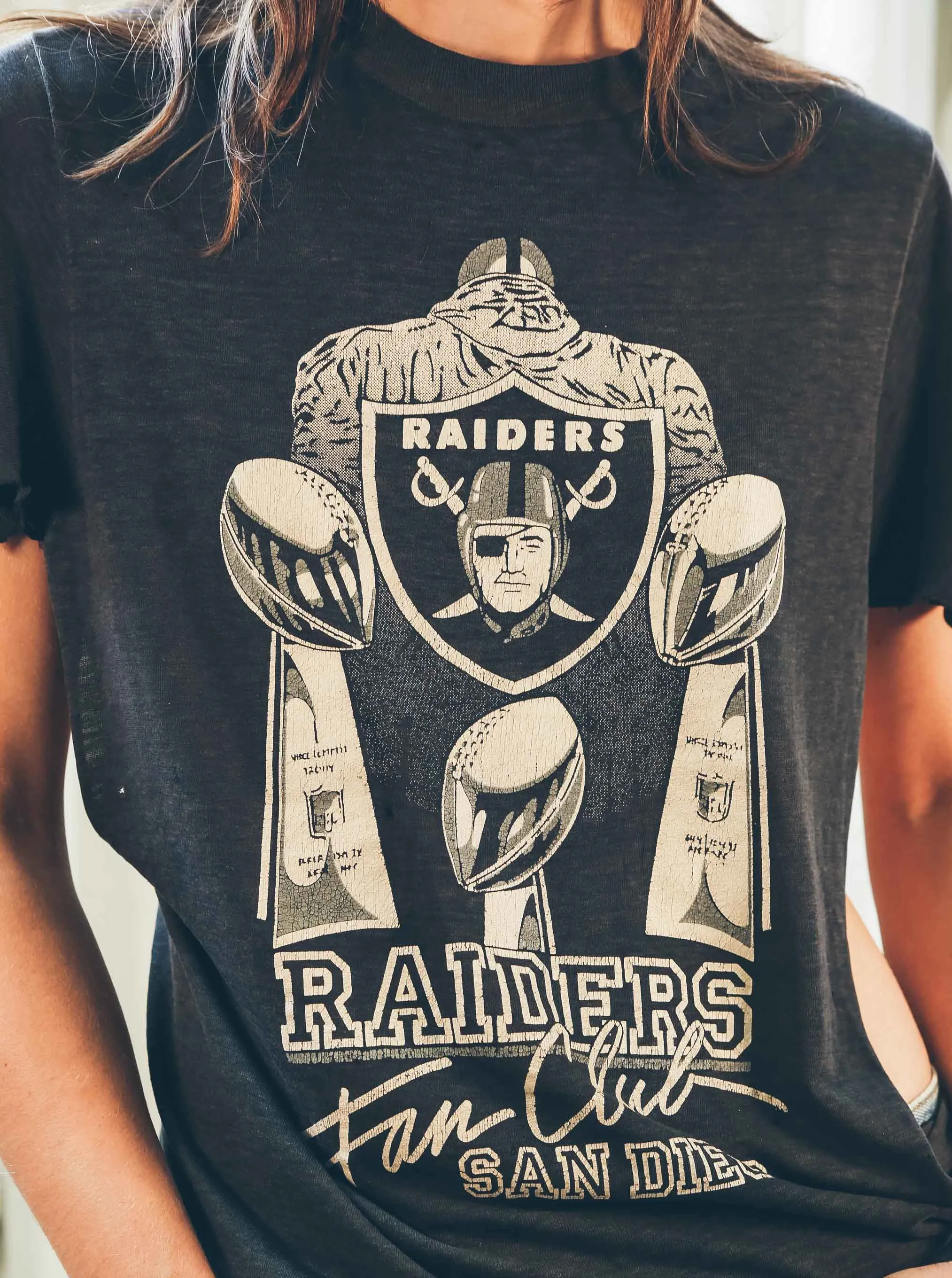 Distressed Raiders Fan Club Tee