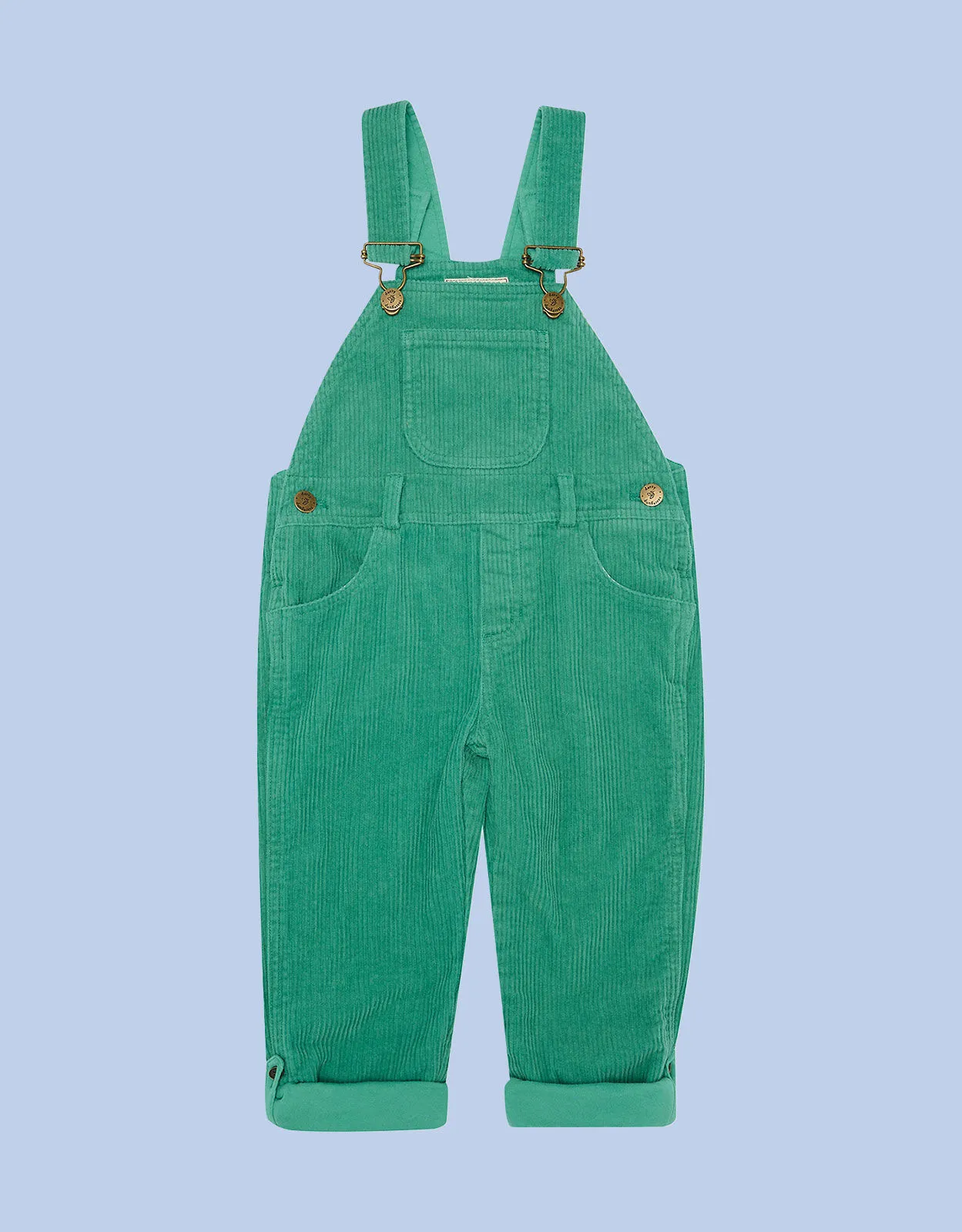 Dotty Dungarees Corduroy Dungarees Green