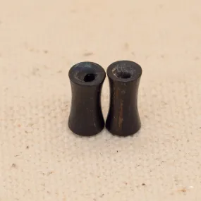 Double-Flared Ebony Wood Eyelets - (6 ga.)