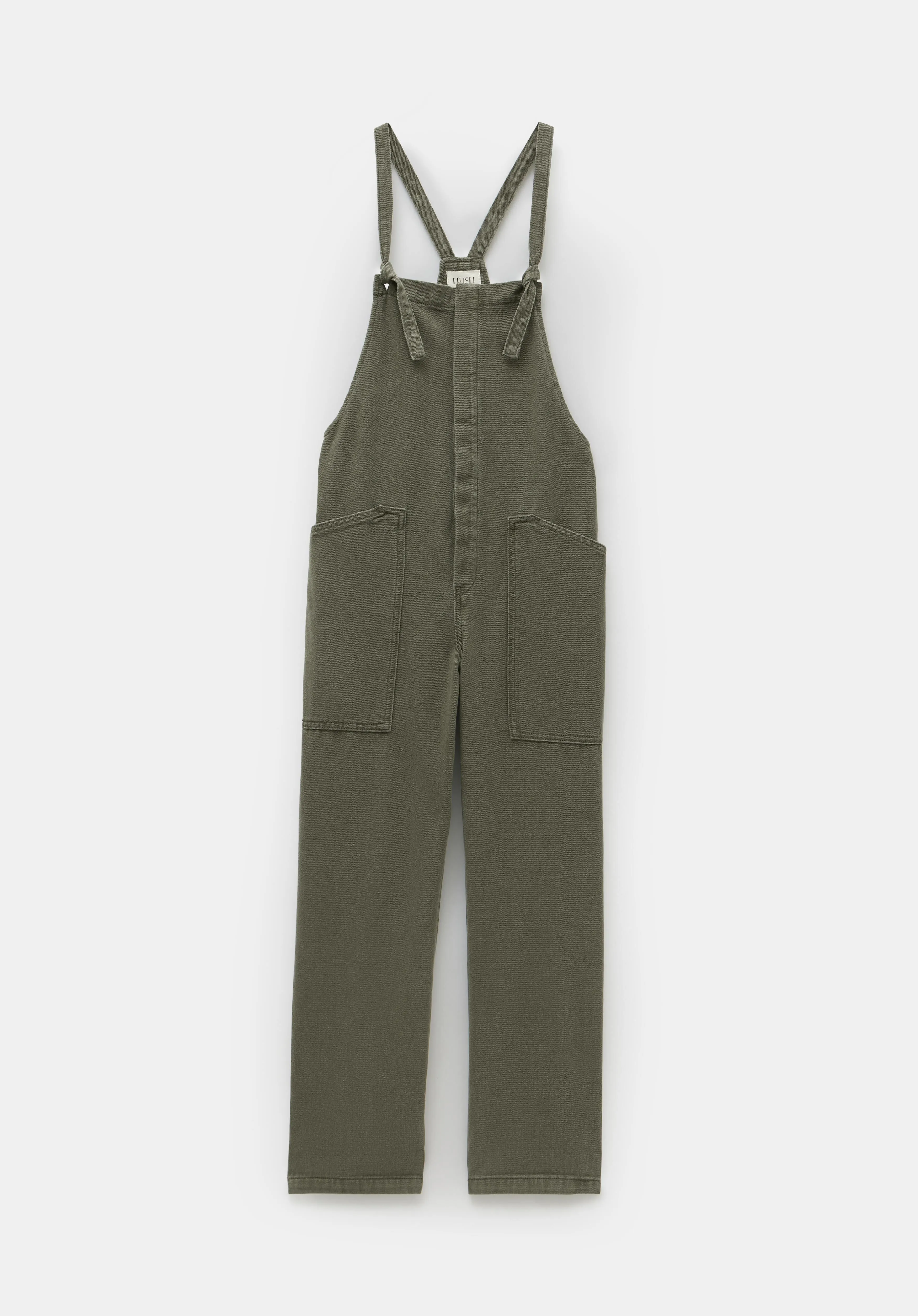 Ellie Denim Cropped Dungarees