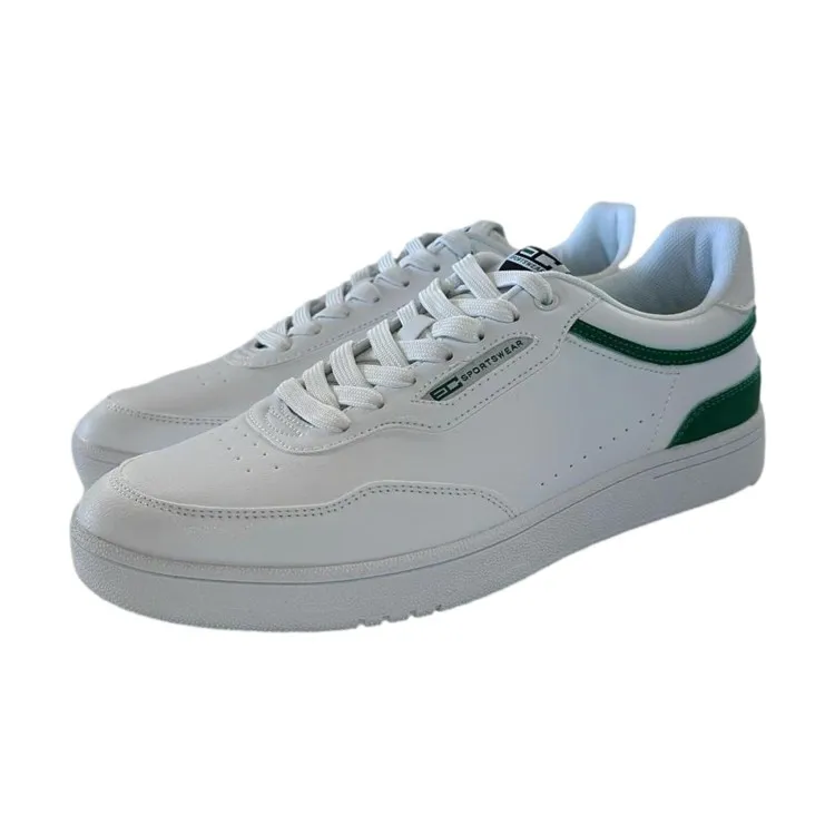 Enrico Coveri 414309 Champion Sneakers Uomo Stringate Bianco Verde