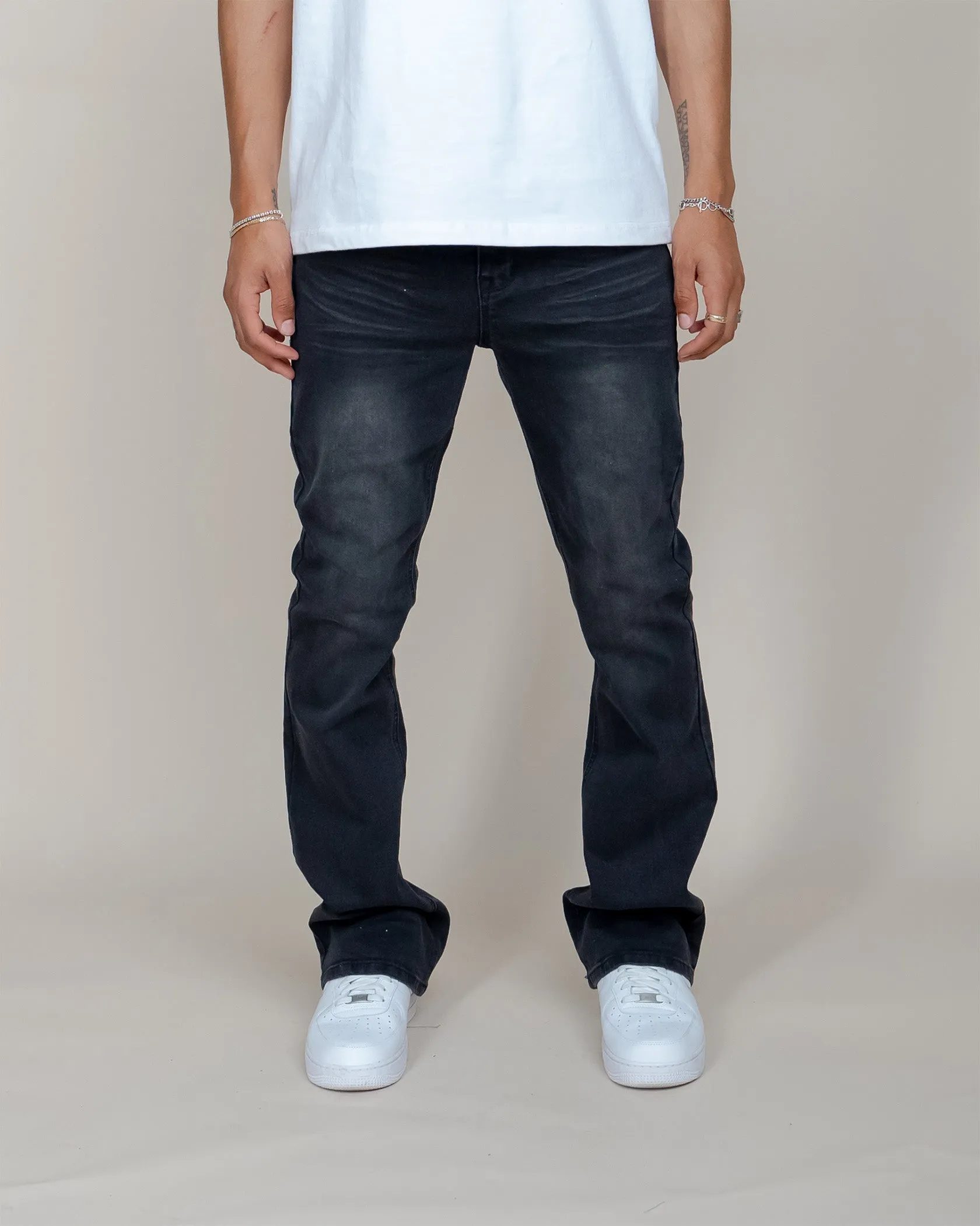 EPTM PERFECT FLARED DENIM - BLACK