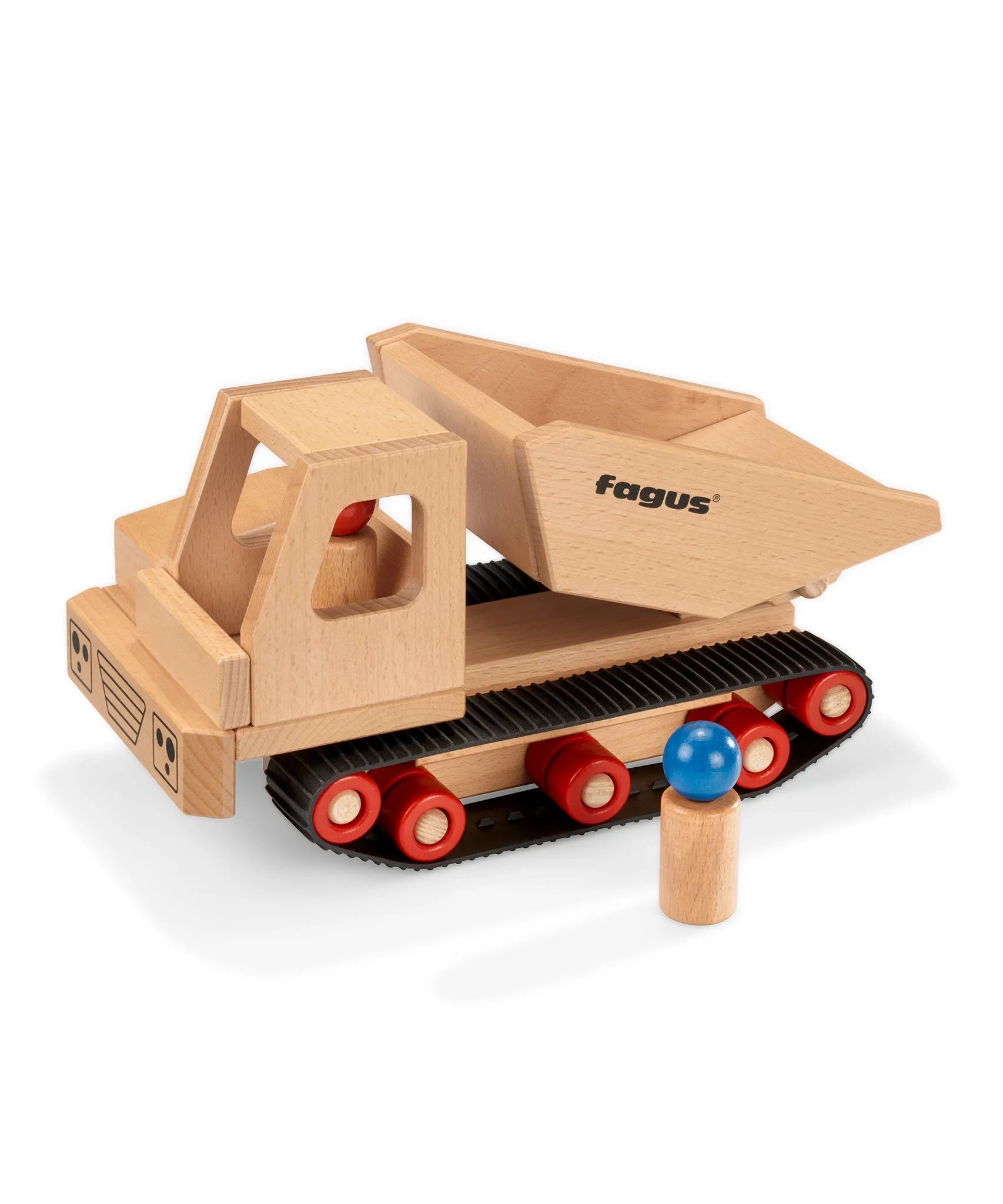 Fagus Wooden Caterpillar Dumper Truck