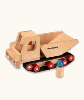 Fagus Wooden Caterpillar Dumper Truck