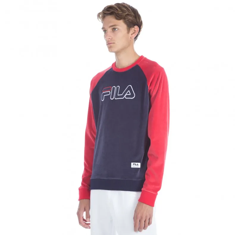 FILA Black Line Serzo Crew Neck Sweatshirt (Peacoat)