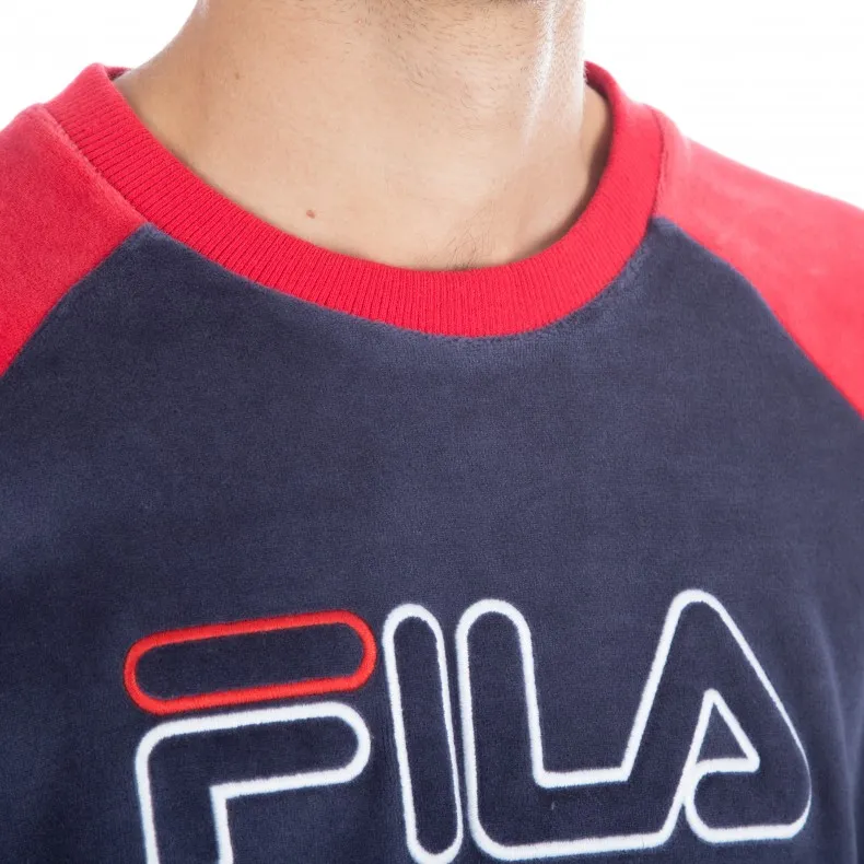 FILA Black Line Serzo Crew Neck Sweatshirt (Peacoat)