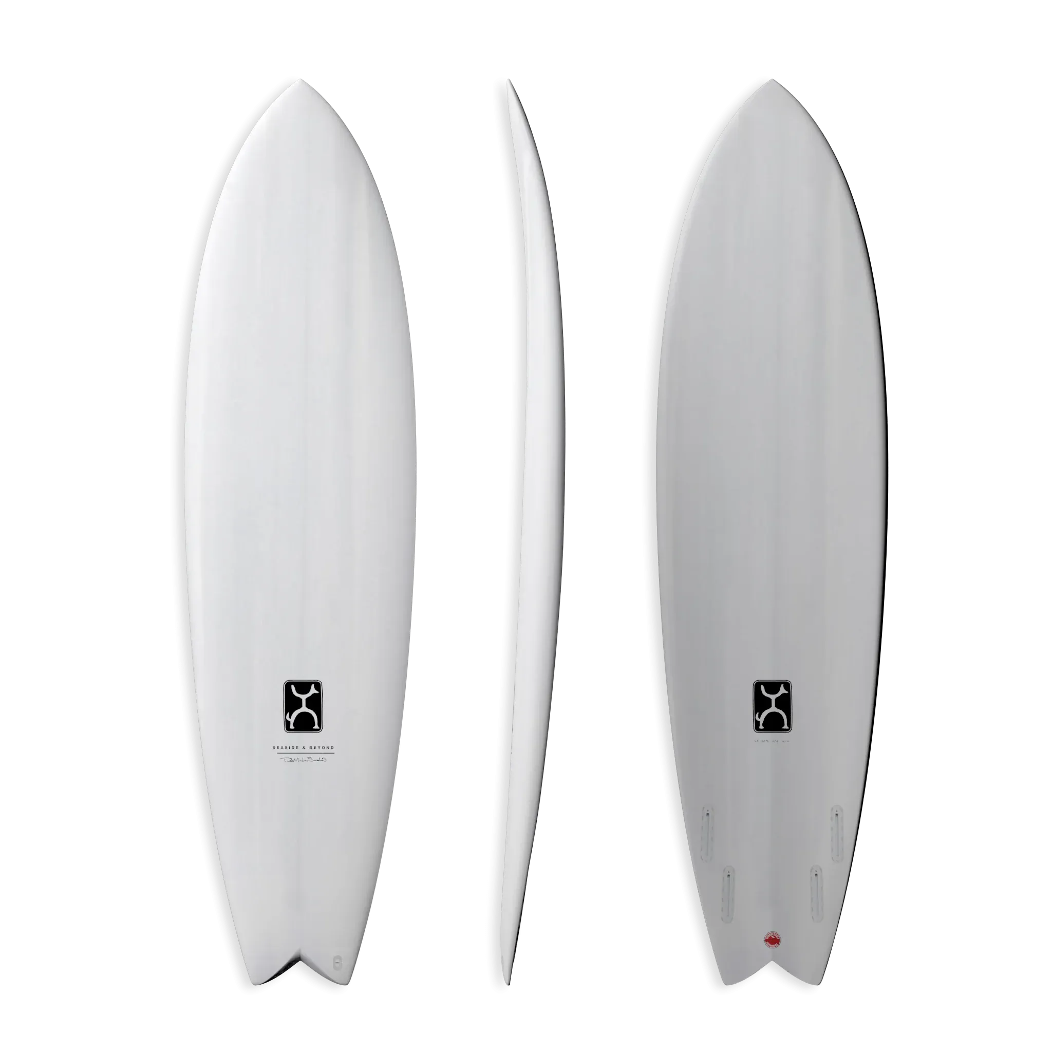 FIREWIRE THUNDERBOLT RED SEASIDE & BEYOND SURFBOARD 7FT 0 FUTURES - WHITE