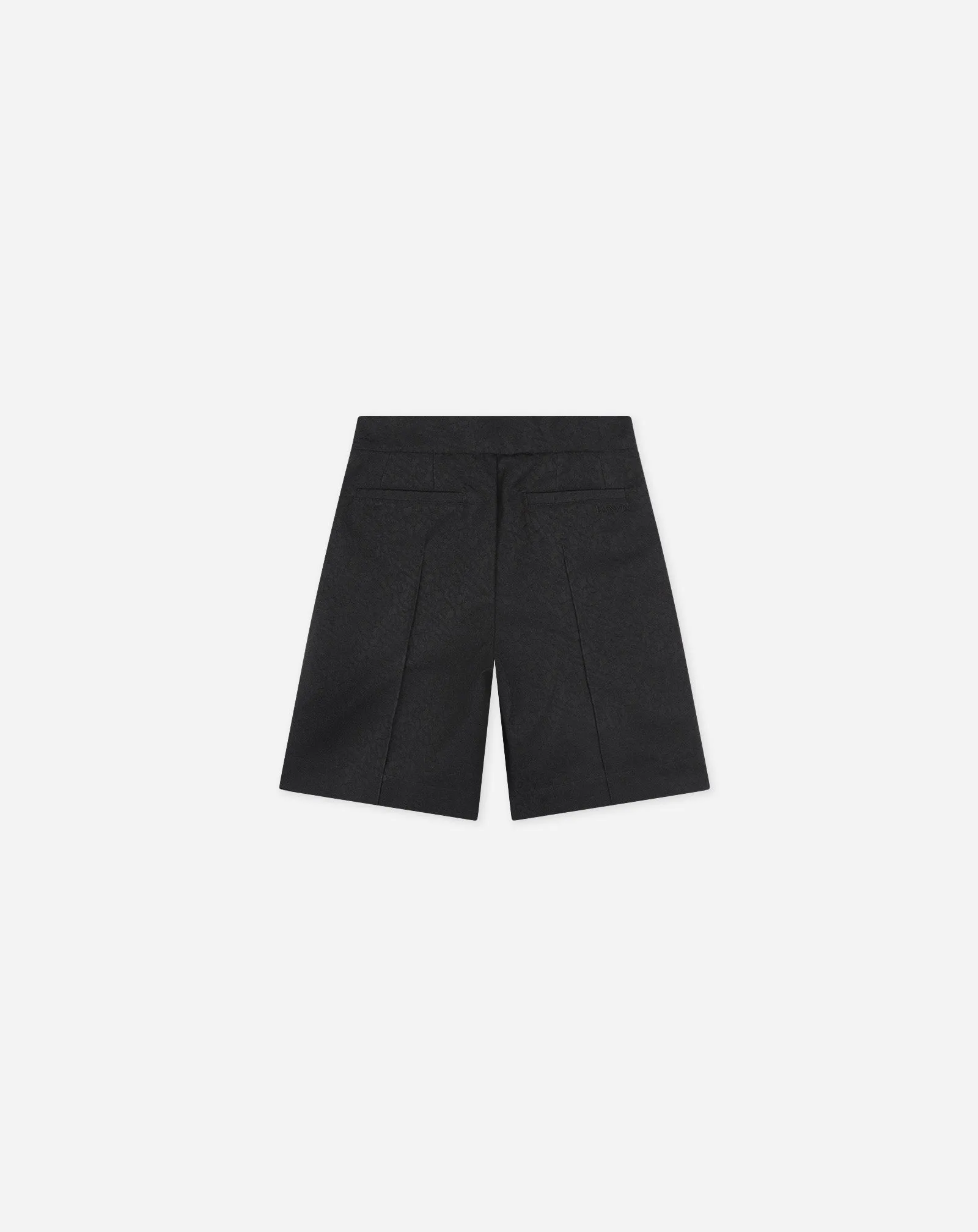 FLARED PLEATED BERMUDA SHORTS