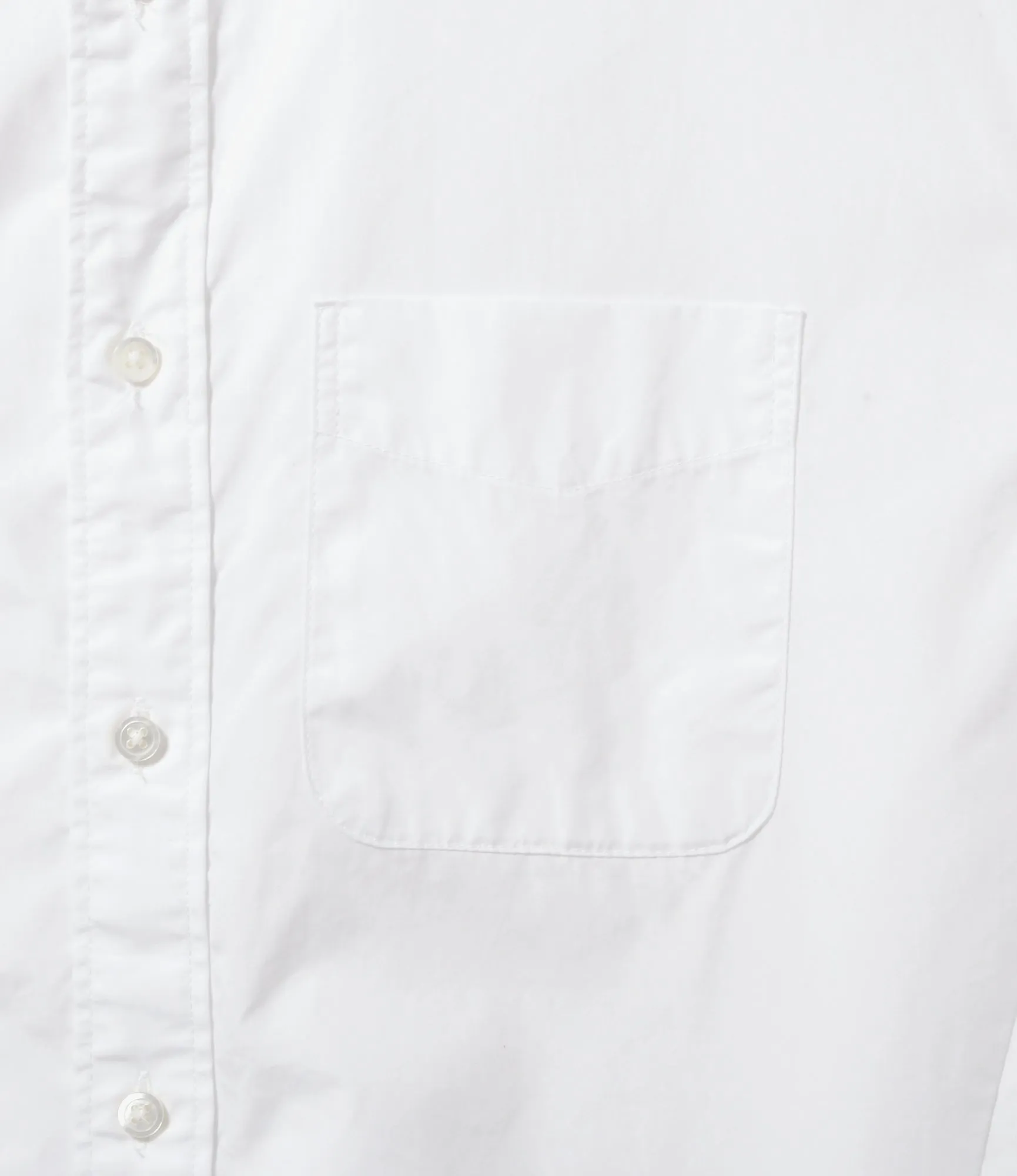 Flared Shirt –White 100's 2-Ply Broadcloth