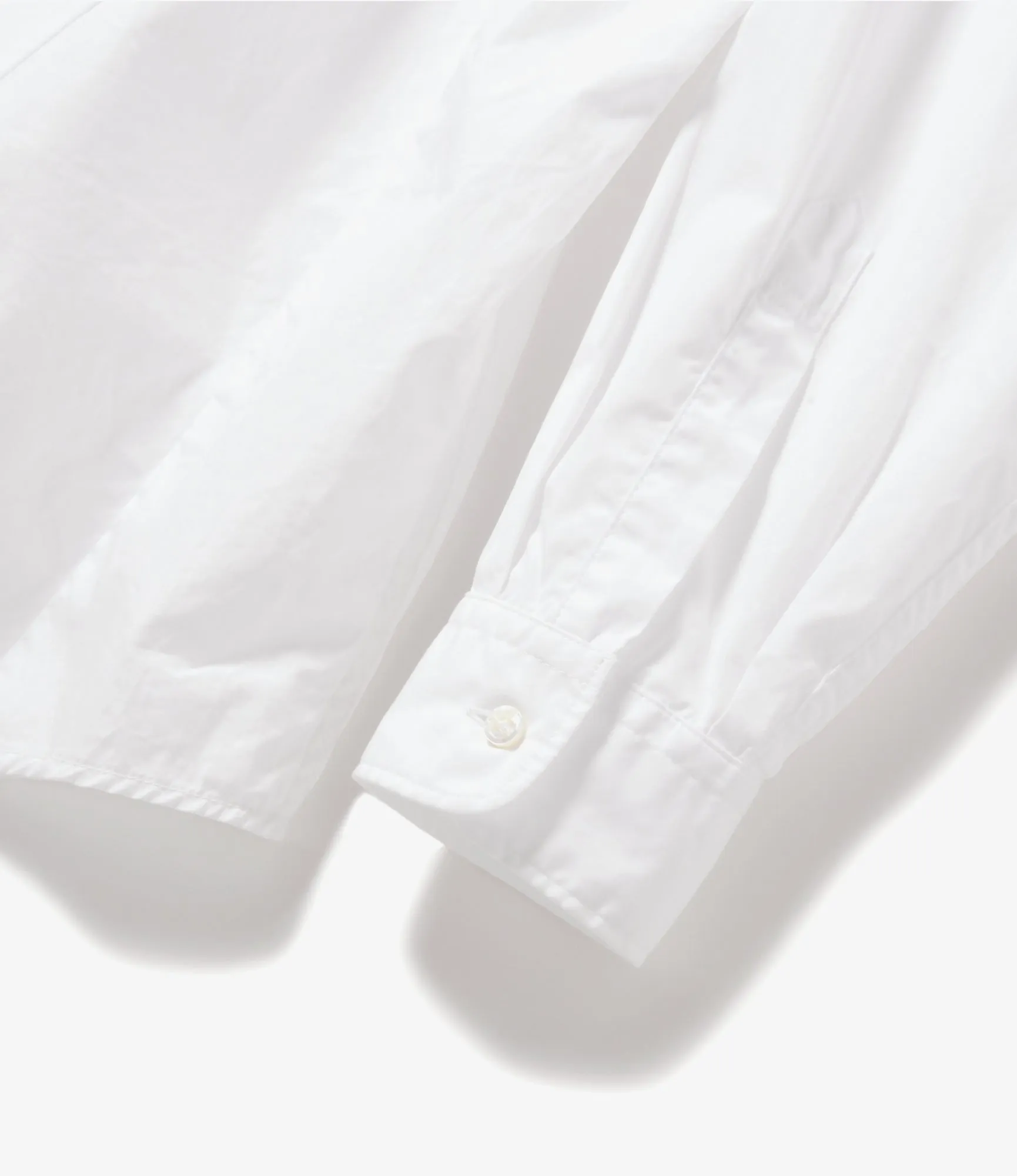 Flared Shirt –White 100's 2-Ply Broadcloth