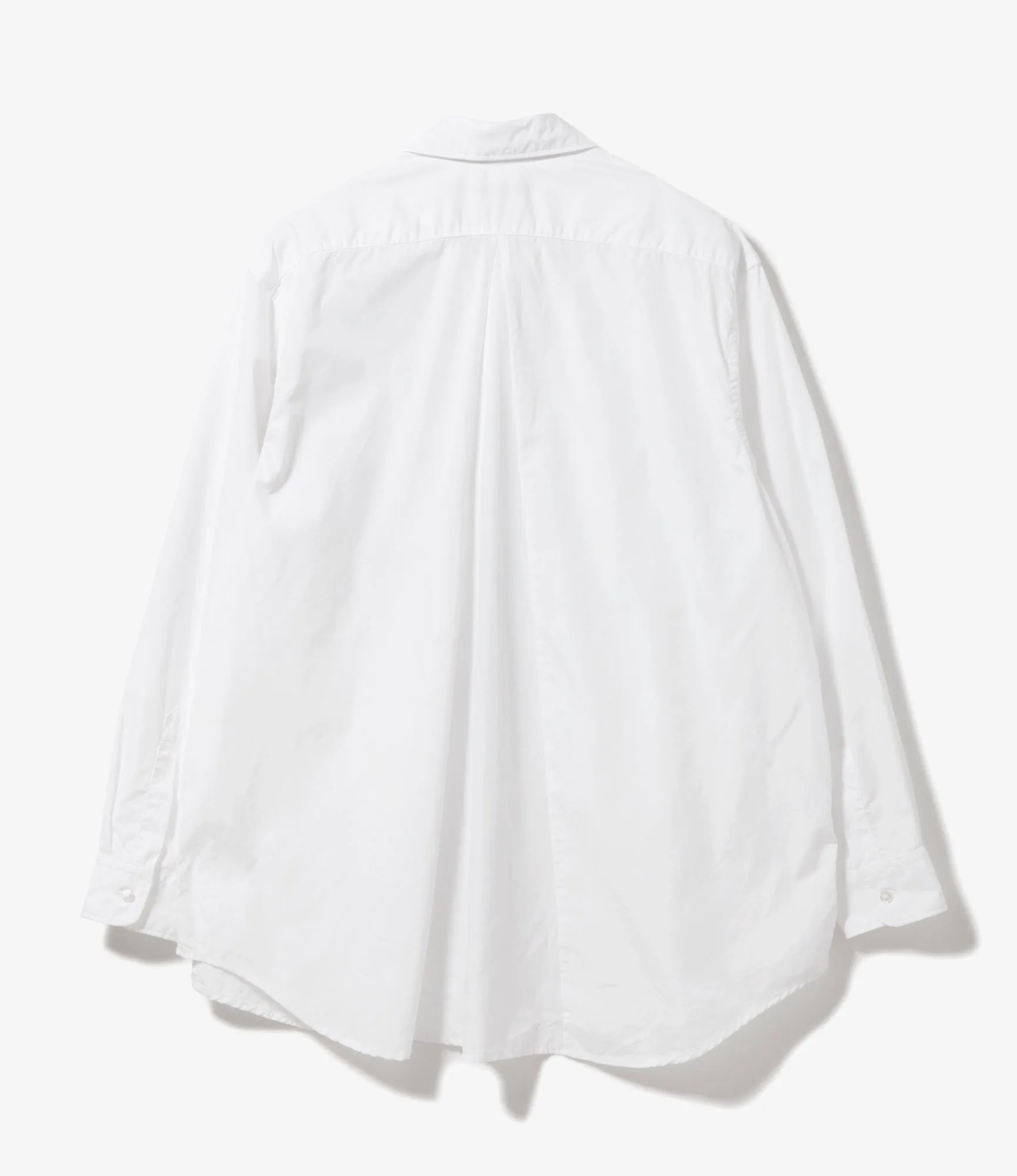 Flared Shirt –White 100's 2-Ply Broadcloth