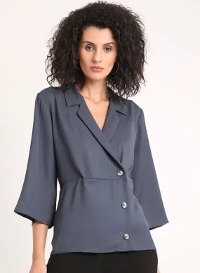 Flared Sleeves Shirt With Buttons