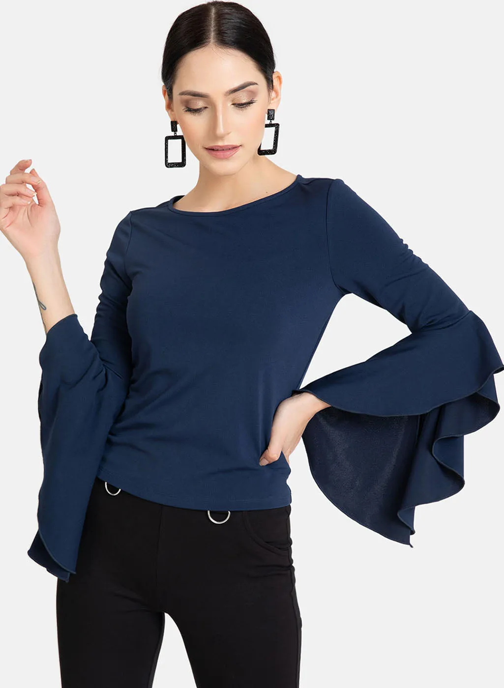 Flared Sleeves Top