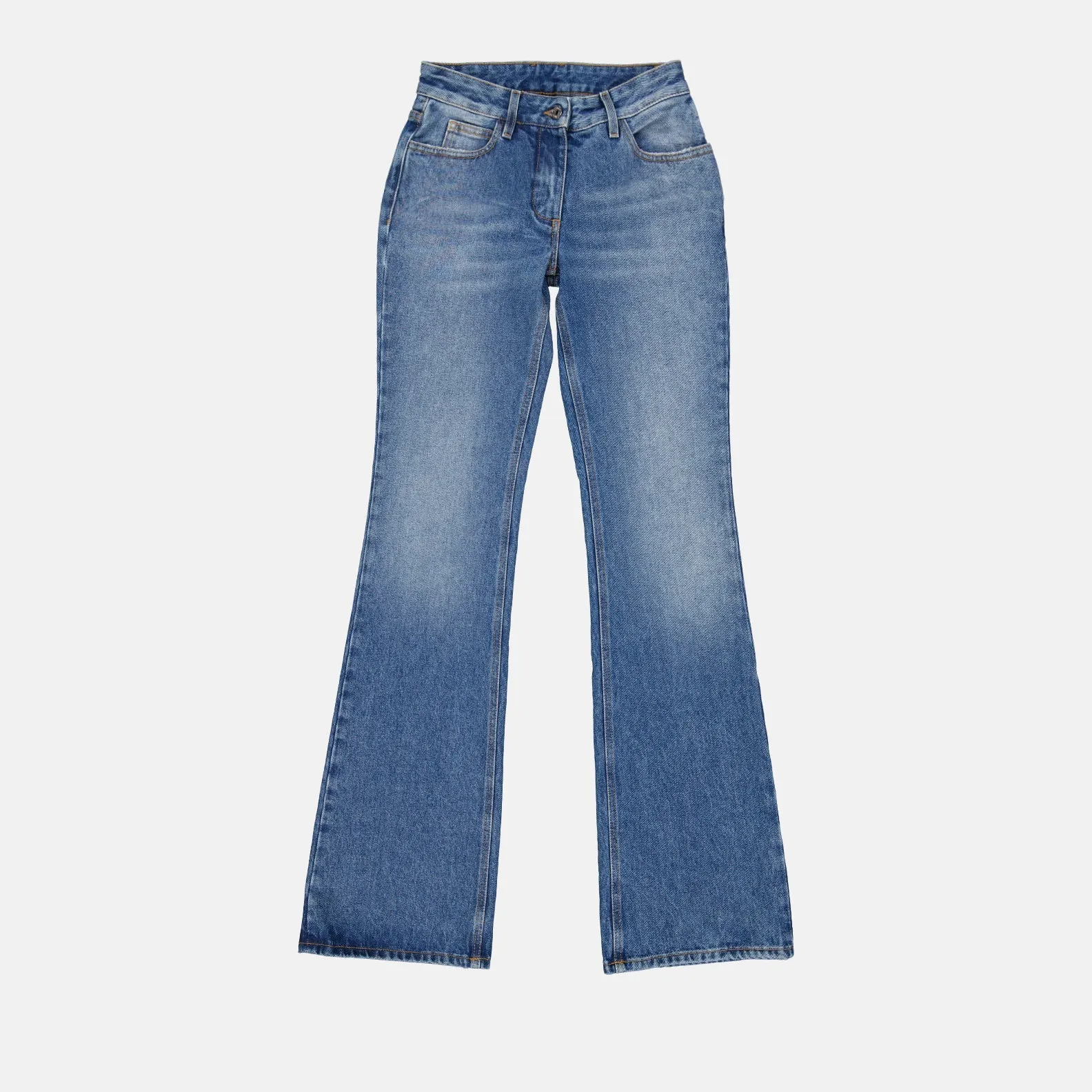 Flared Washed Jeans