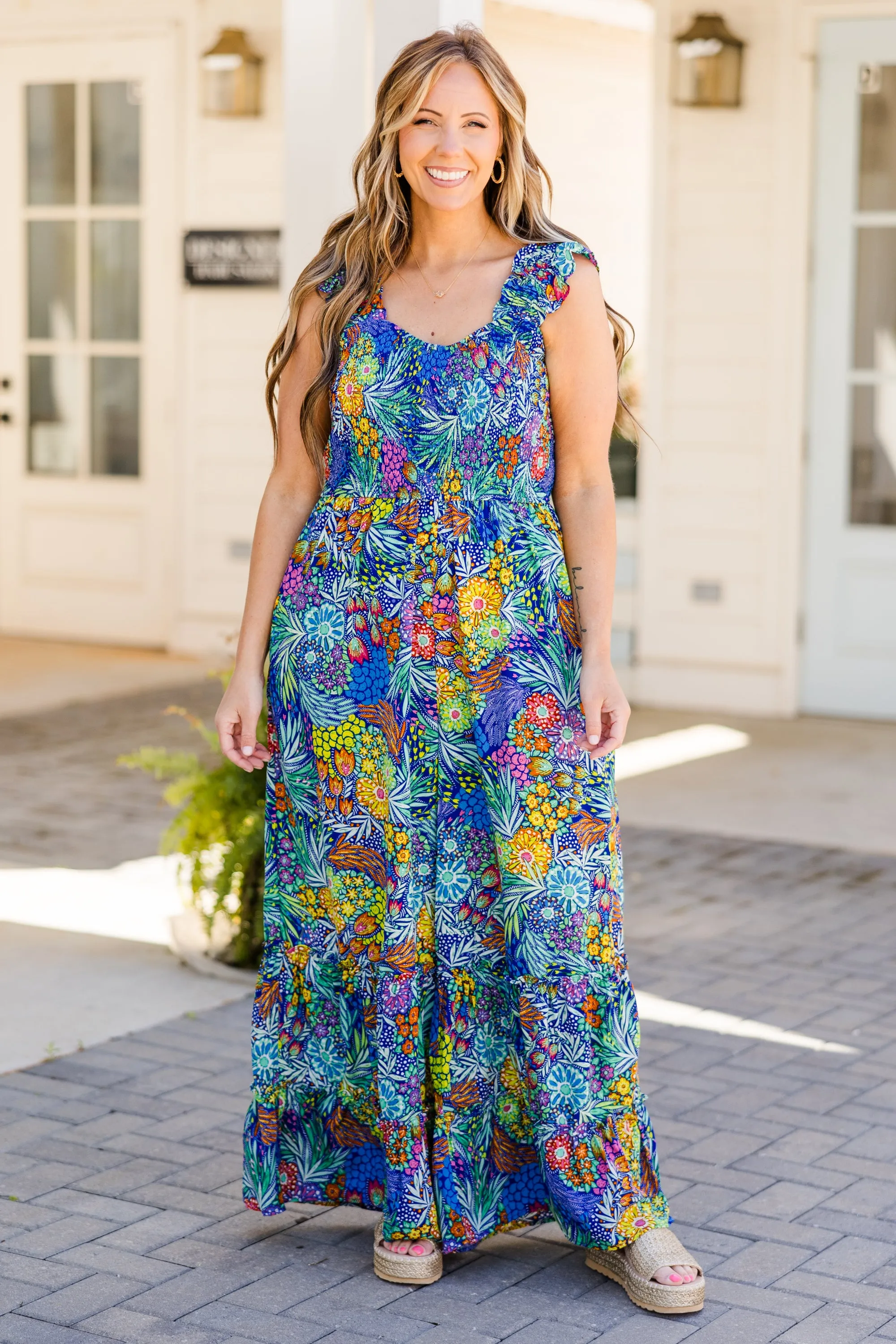 Flirty Touch Jumpsuit, Navy