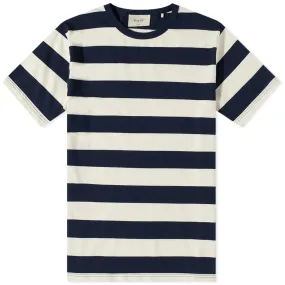 Foret Brave Stripe T-ShirtNavy & Cloud