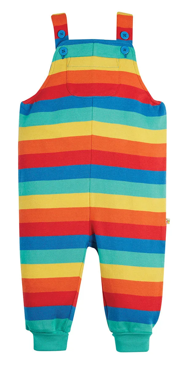 Frugi Rainbow Stripe Parsnip Dungarees