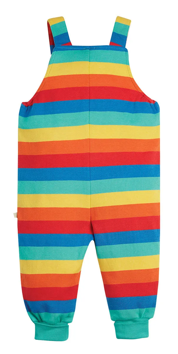 Frugi Rainbow Stripe Parsnip Dungarees