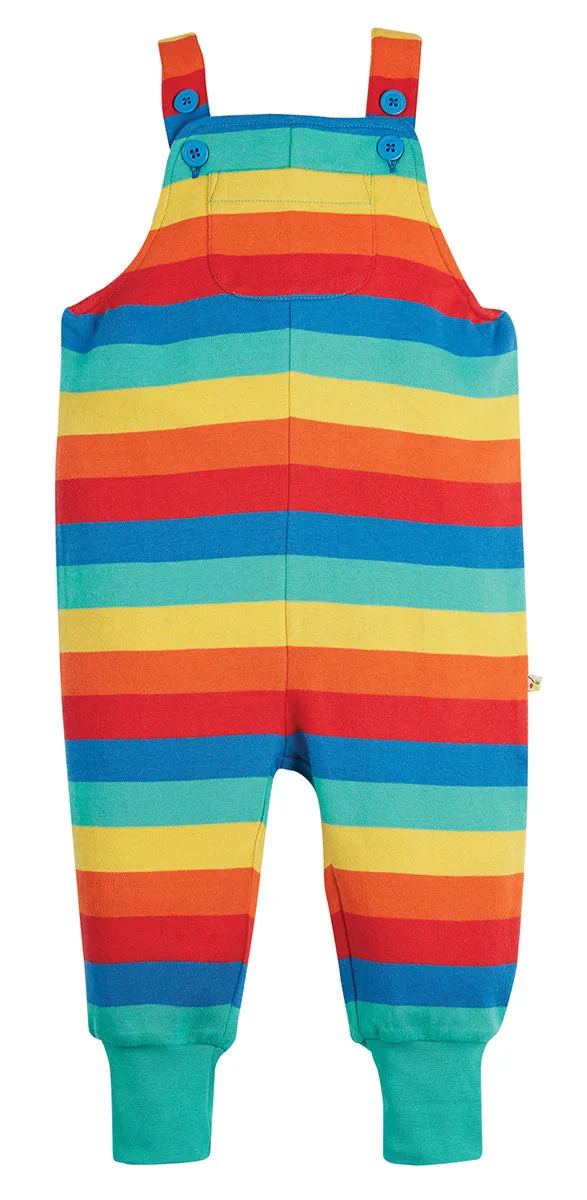 Frugi Rainbow Stripe Parsnip Dungarees