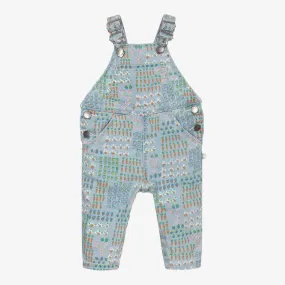 Girls Blue Garden Dungarees