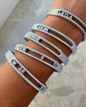 Glitz Sliding Letter Bracelet