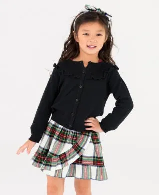 Good Tidings Plaid Ruffle Wrap Skirt