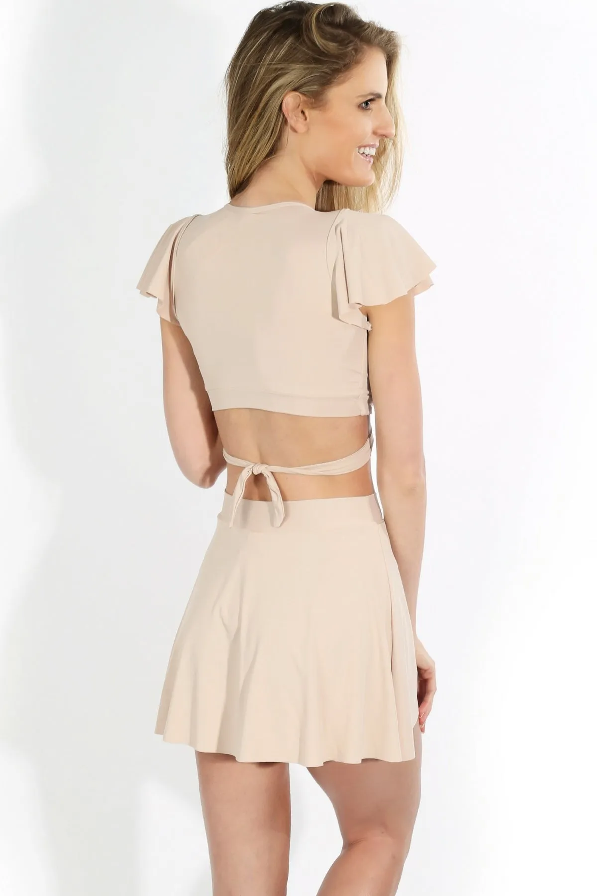 GRACE Nude Beachwear High Waist Skirt