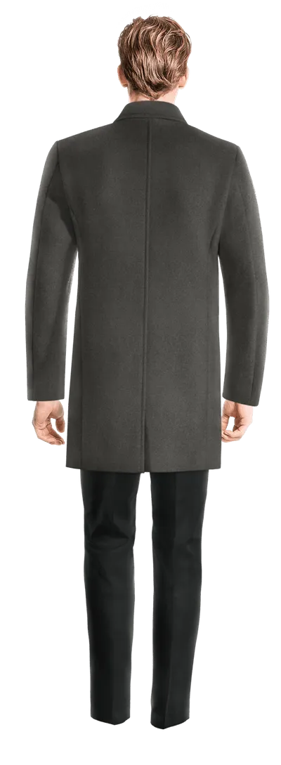 Grey Overcoat with removable padded piece