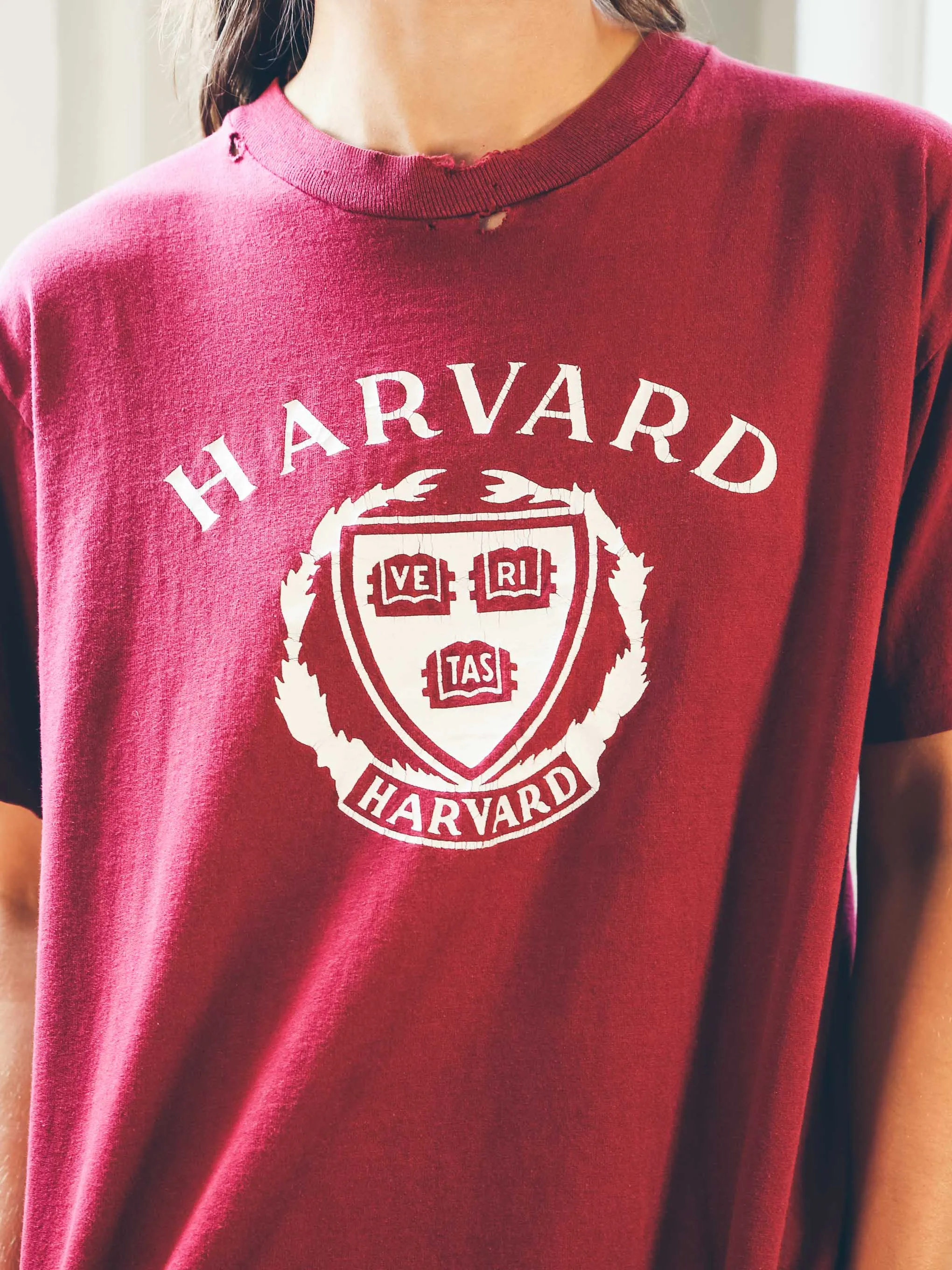 Harvard Distressed Tee