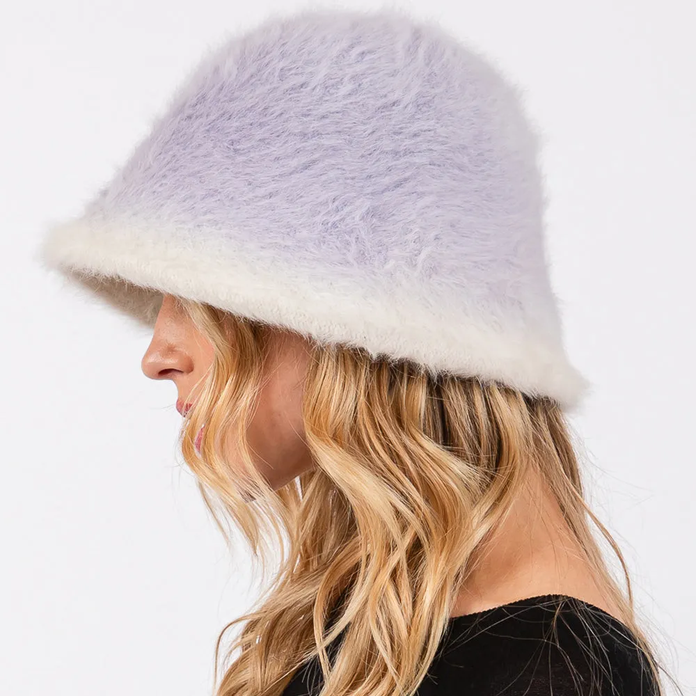 iLLASPARKZ Gradient Color Fuzzy Bucket Hat