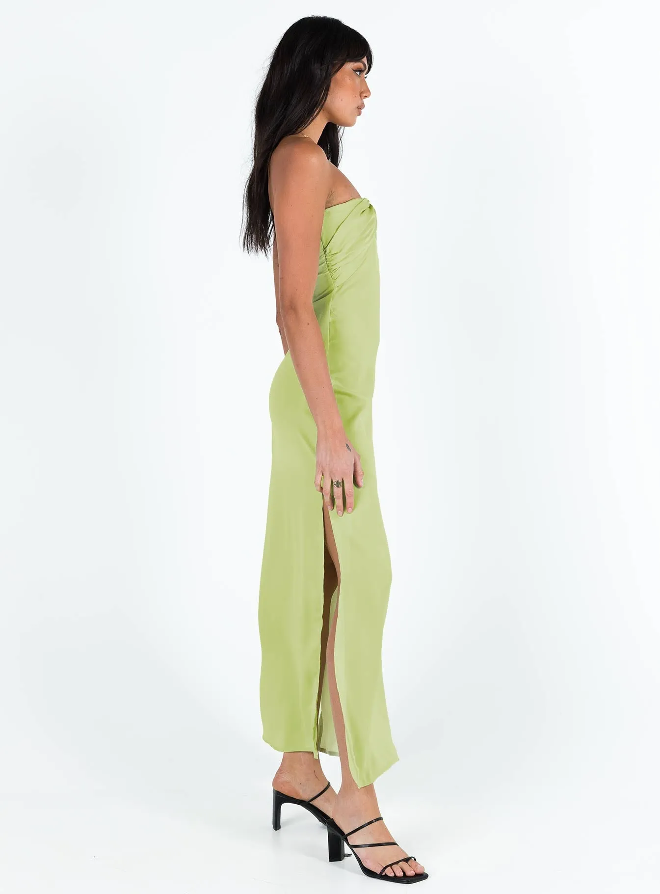 Irena Strapless Maxi Green