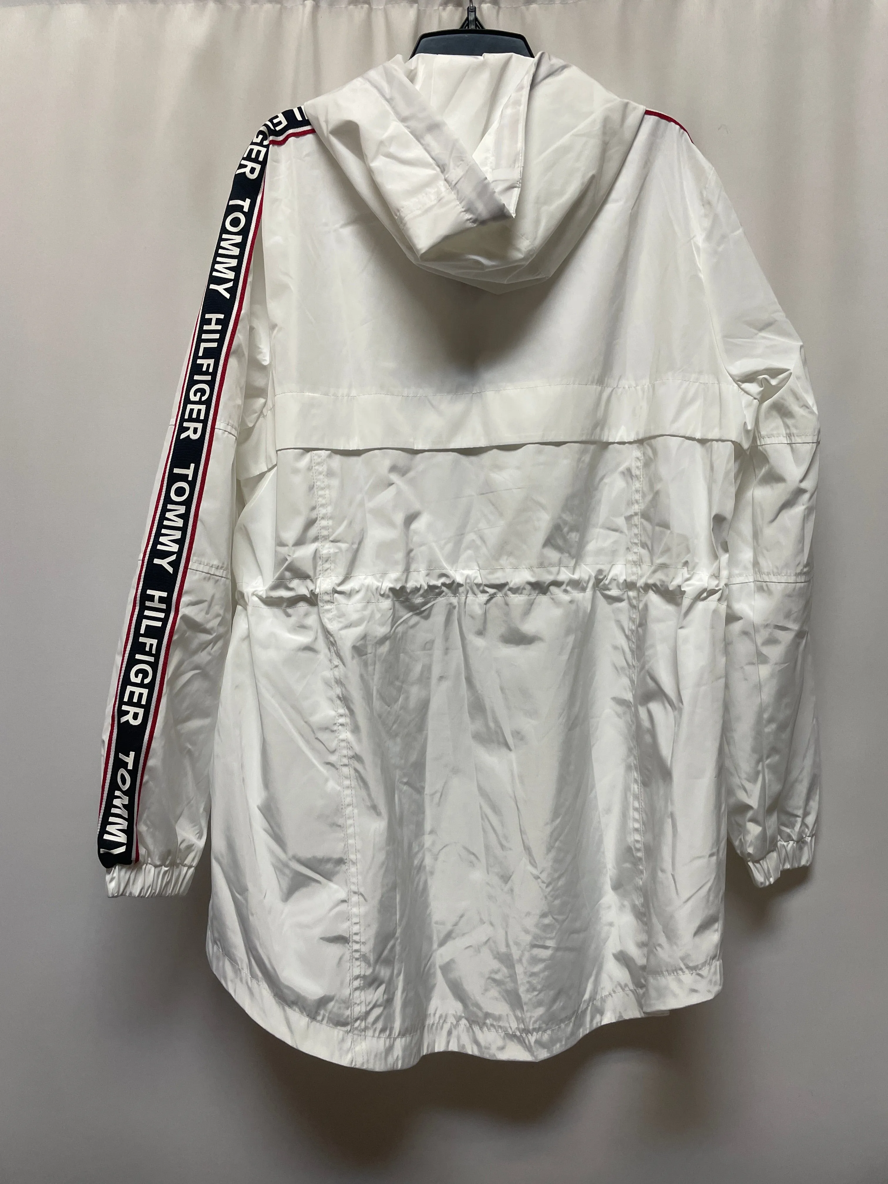 Jacket Windbreaker By Tommy Hilfiger In White, Size: S