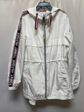 Jacket Windbreaker By Tommy Hilfiger In White, Size: S