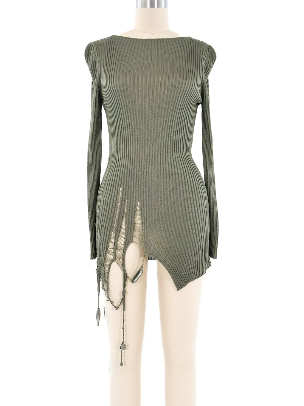 Jean Paul Gaultier Distressed Tunic