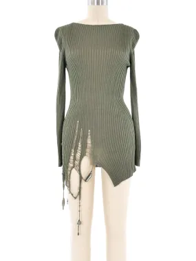 Jean Paul Gaultier Distressed Tunic