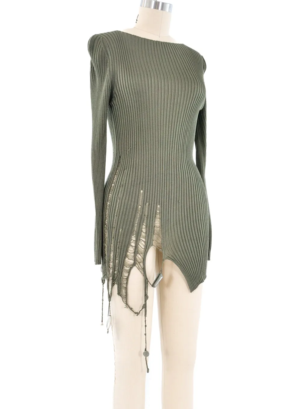 Jean Paul Gaultier Distressed Tunic